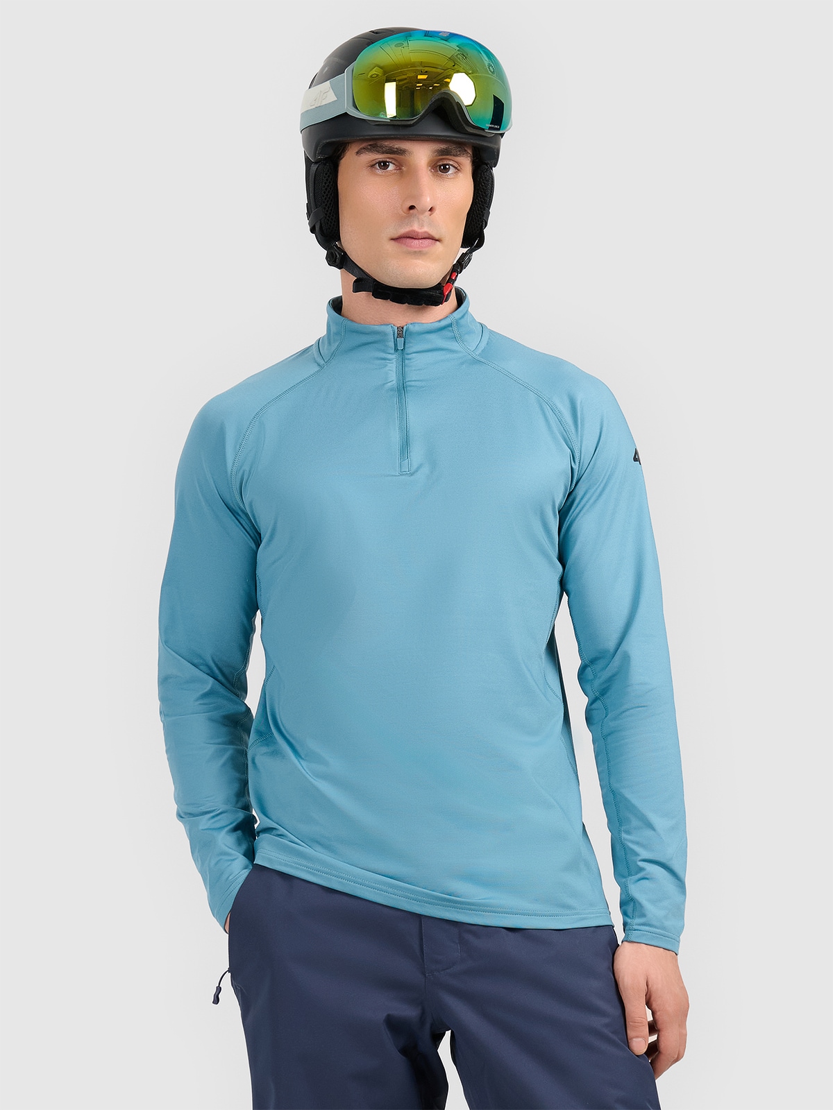 Vyriškas termoaktyvus sukarštas apatinis trikotažas (viršus) - turkio spalvos