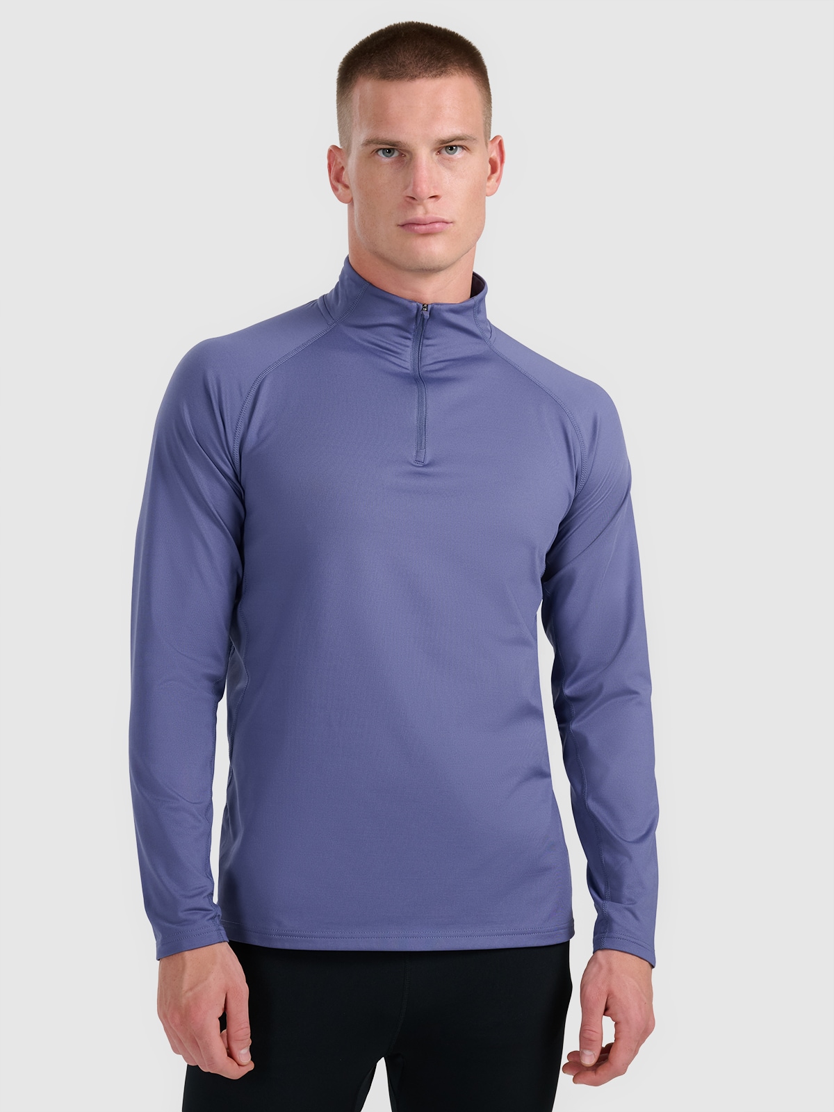 Vyriškas termoaktyvus sukarštas apatinis trikotažas (viršus) - tamsiai mėlynas