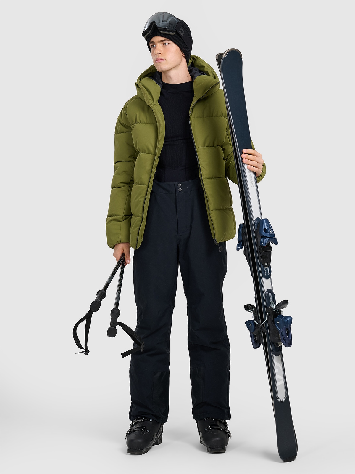 Vyriškos slidinėjimo kelnės 5000 membrana - juodos