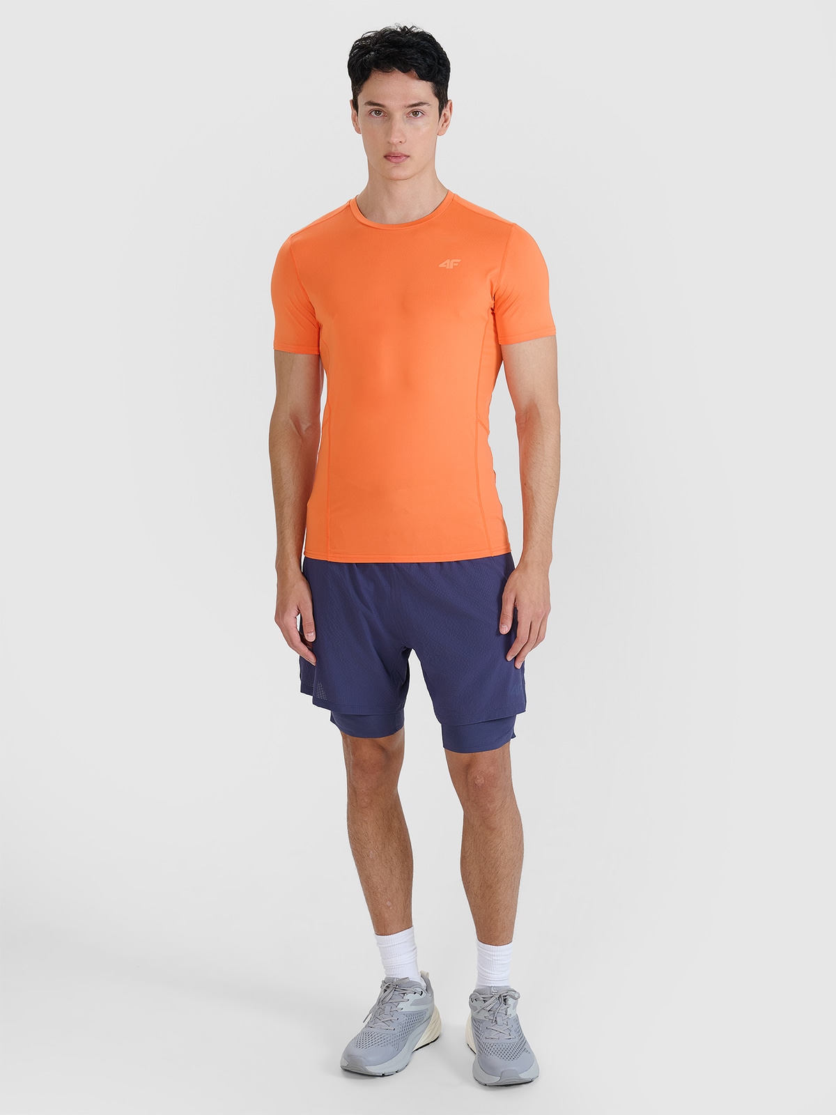 Vyriški greitai džiūstantys bėgimo lauke šortai - pilki