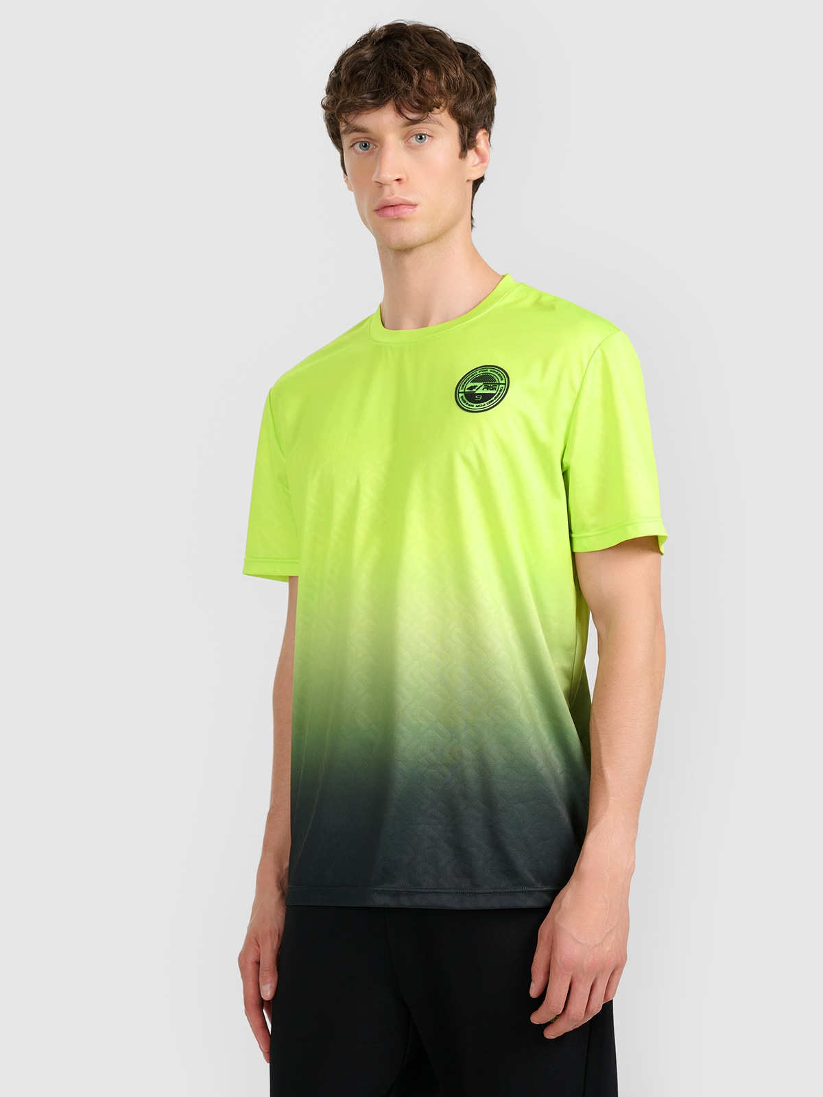 Vyriški greitai džiūstantys marškinėliai 4F x Robert Lewandowski - žali