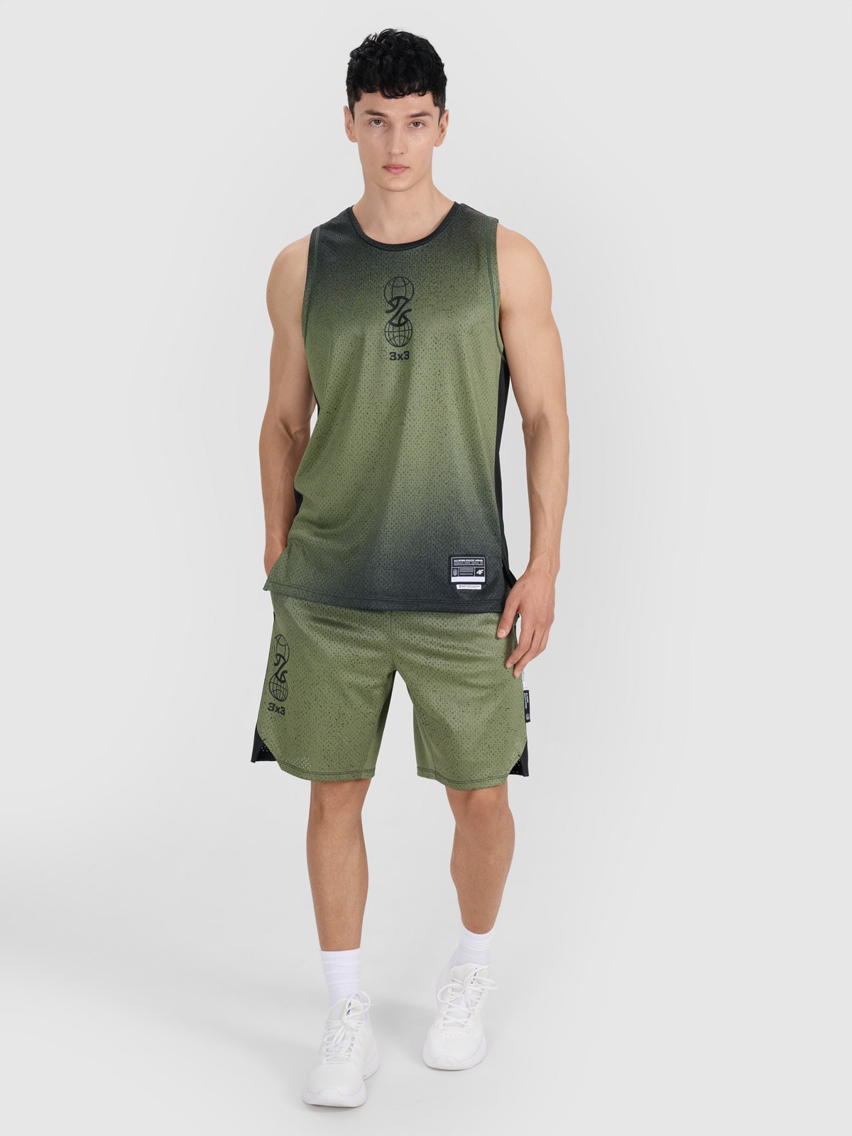 Vyriški greitai džiūstantys krepšinio šortai - daugiaspalviai