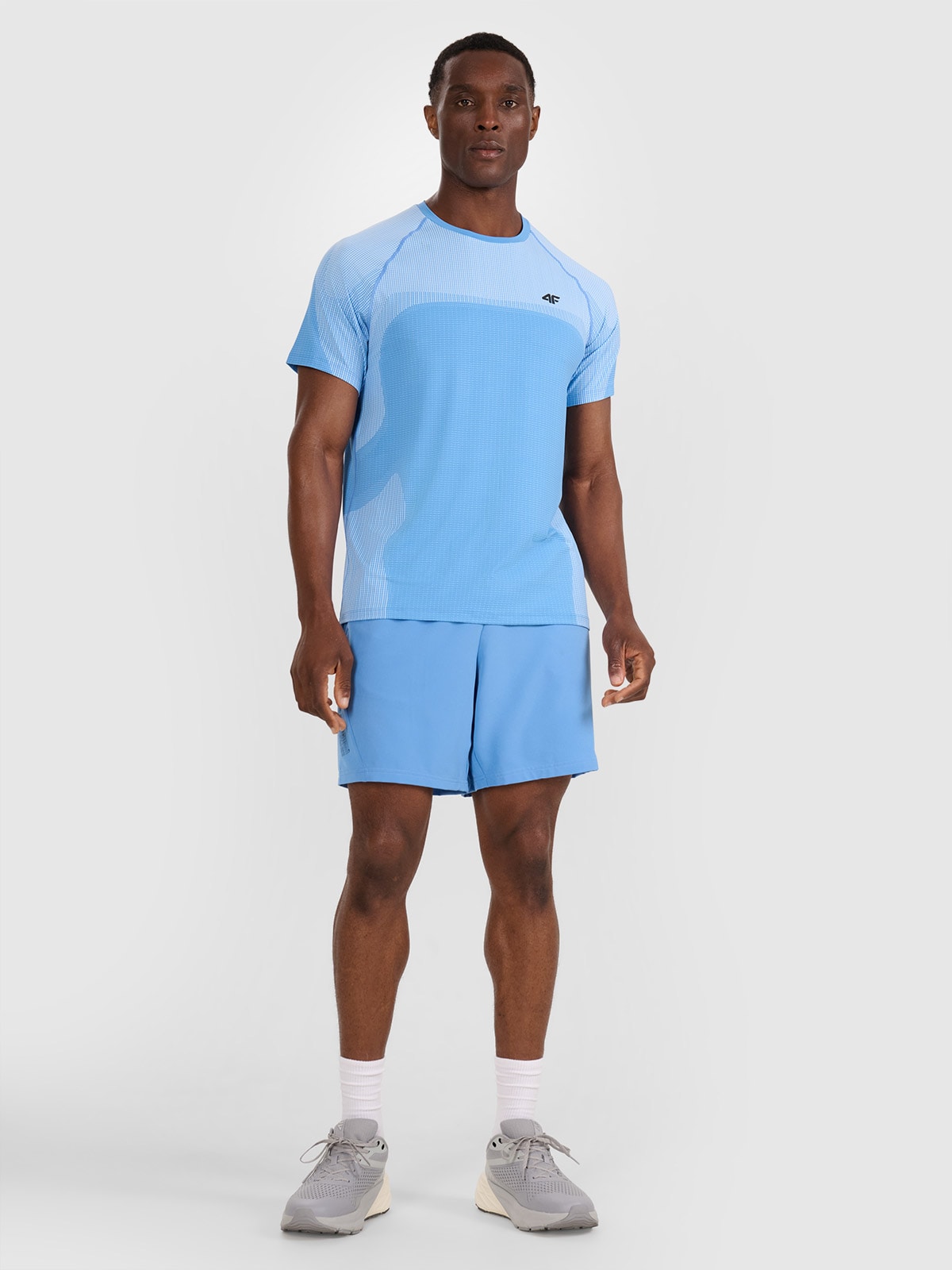 Vyriški greitai džiūstantys treniruočių šortai - mėlyni