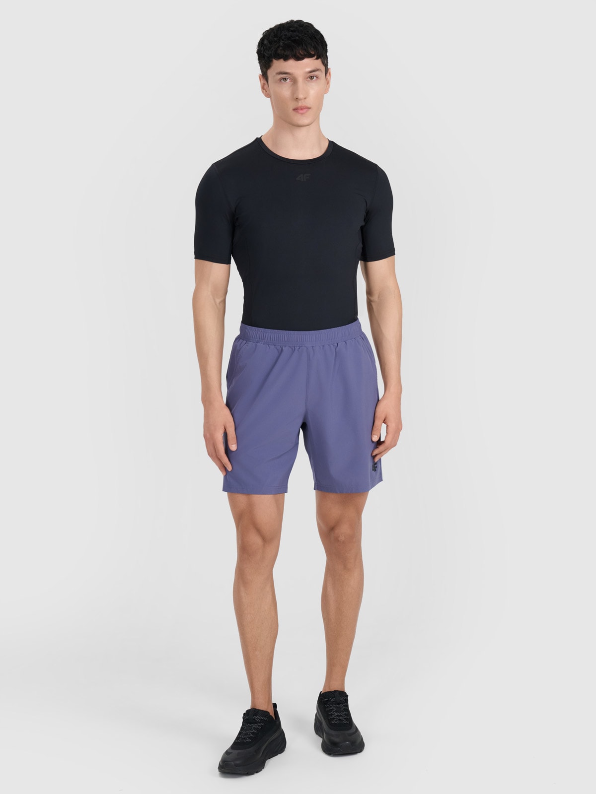 Vyriški greitai džiūstantys treniruočių šortai - mėlyni