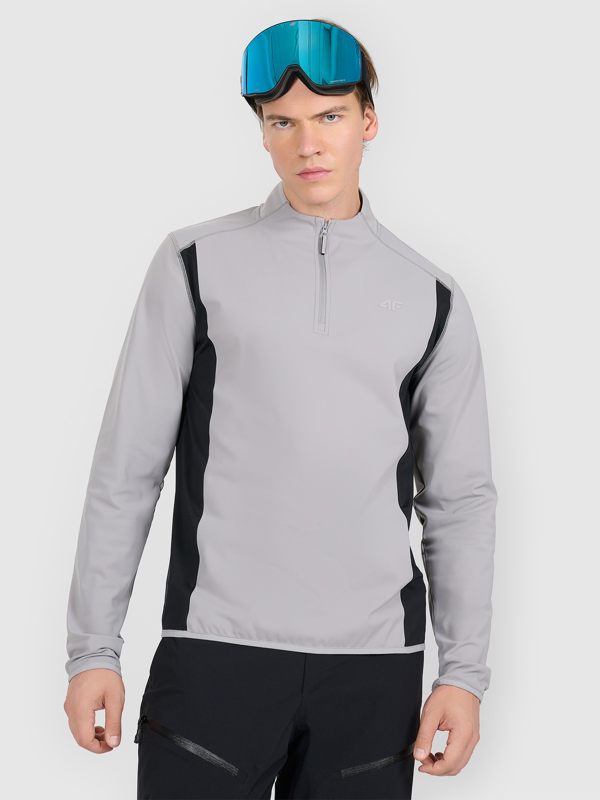 Vyriškas termoaktyvus apšiltintas apatinis trikotažas (viršus) - pilkas