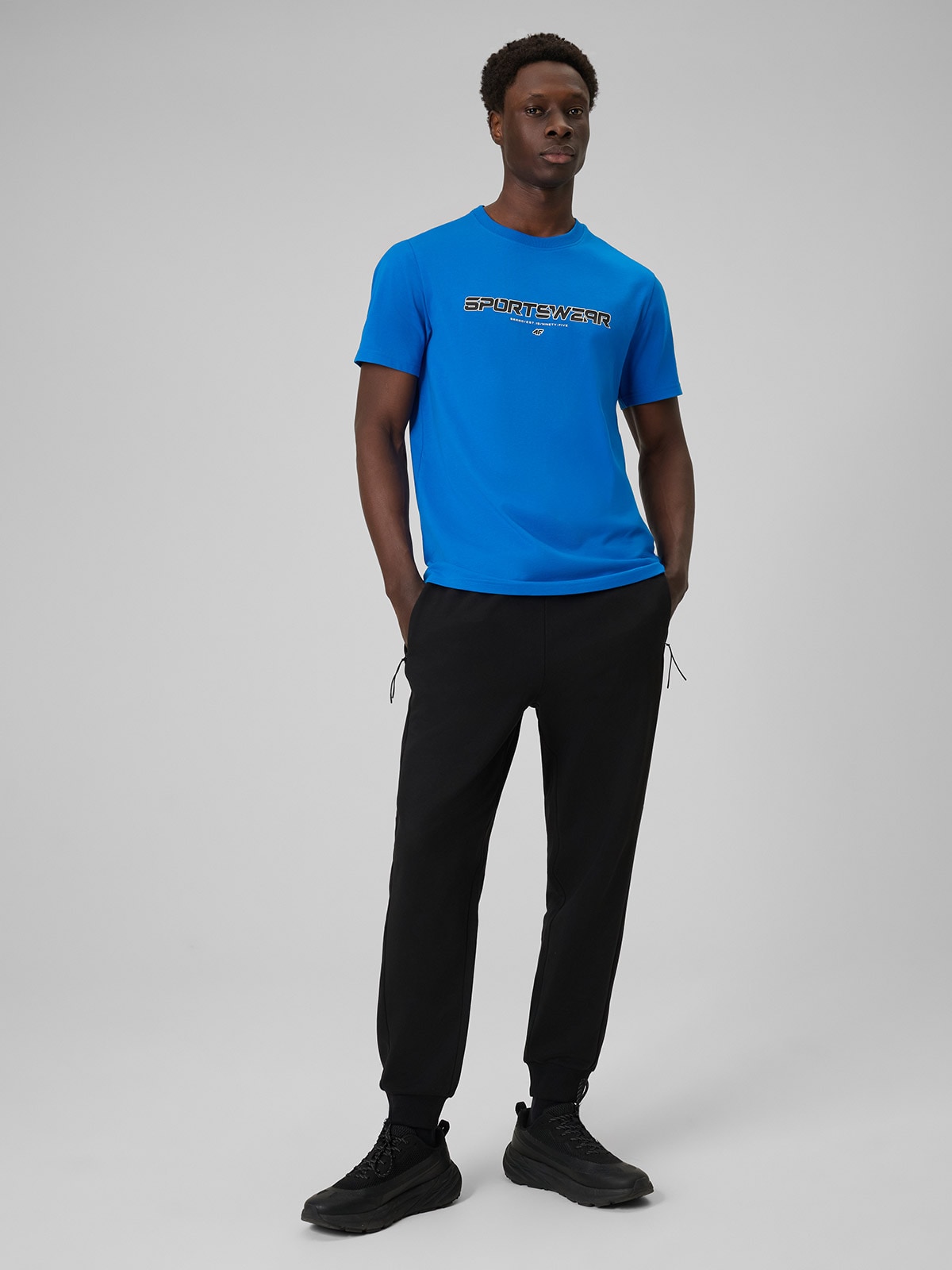 Vyriškos sportinės jogger kelnės - juodos