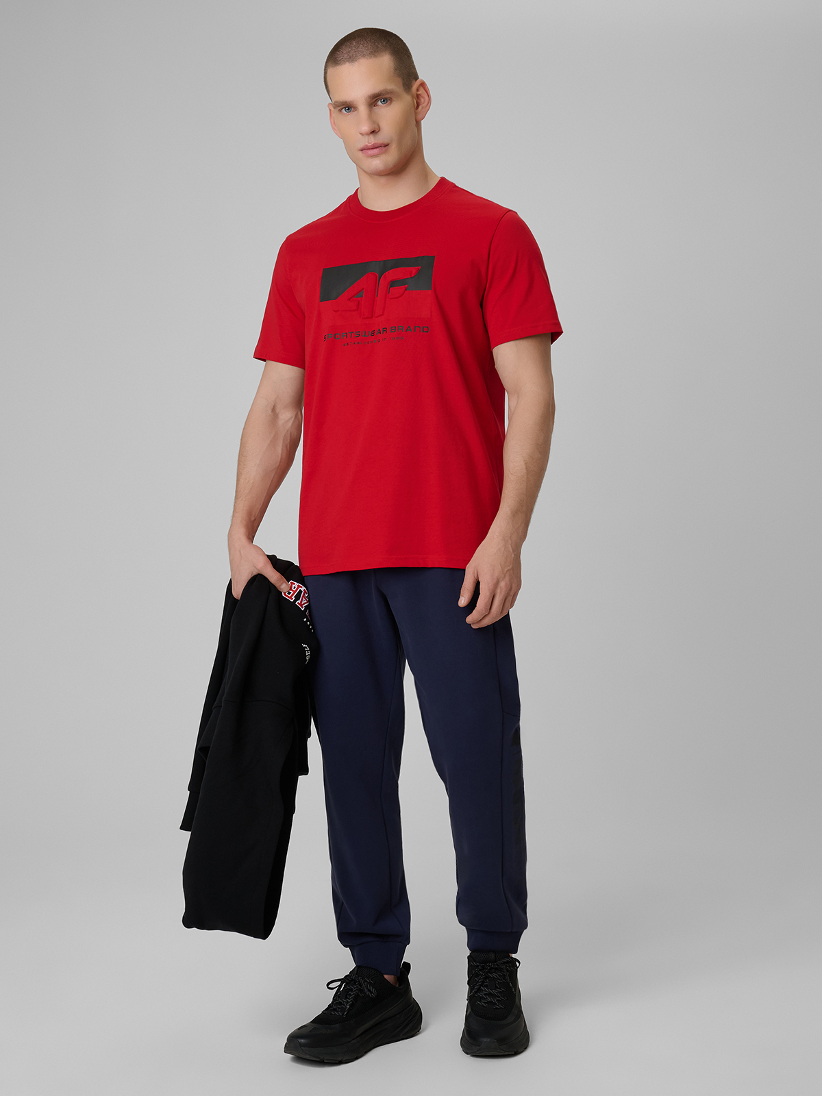 Vyriškos sportinės jogger kelnės - tamsiai mėlynos