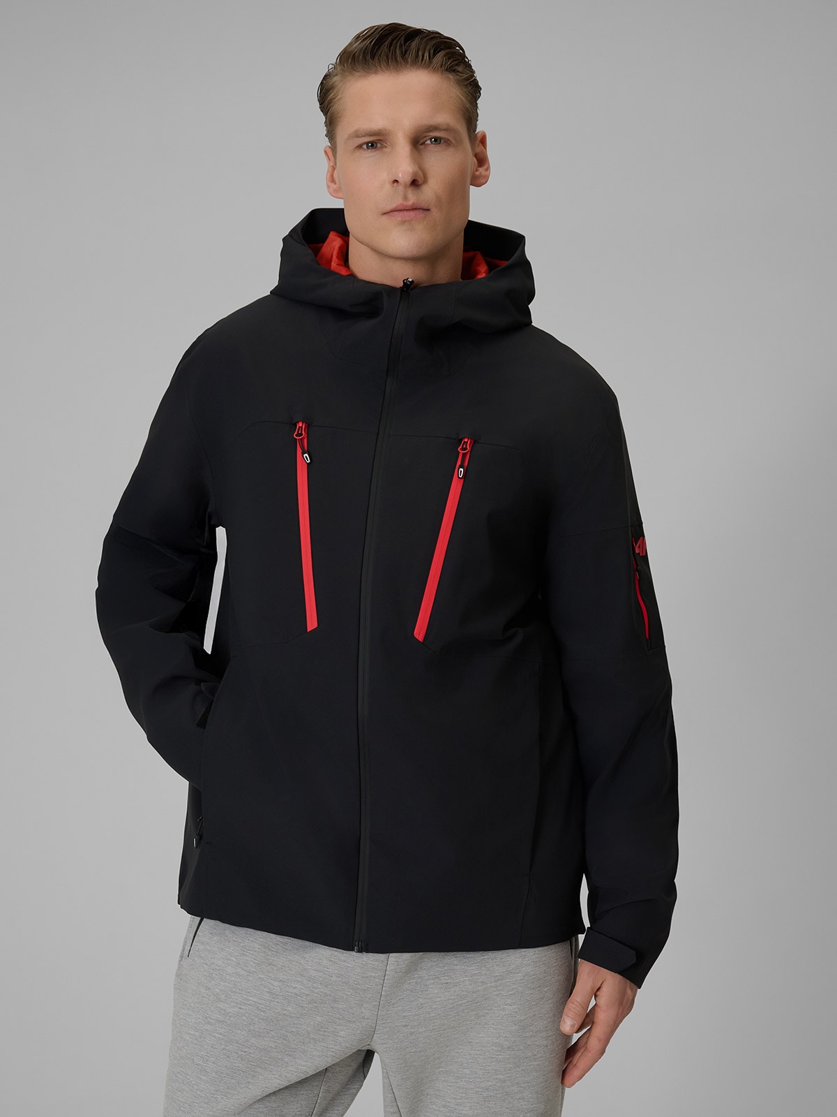 Vyriška pereinamojo laikotarpio striukė 8000 membrana - juoda