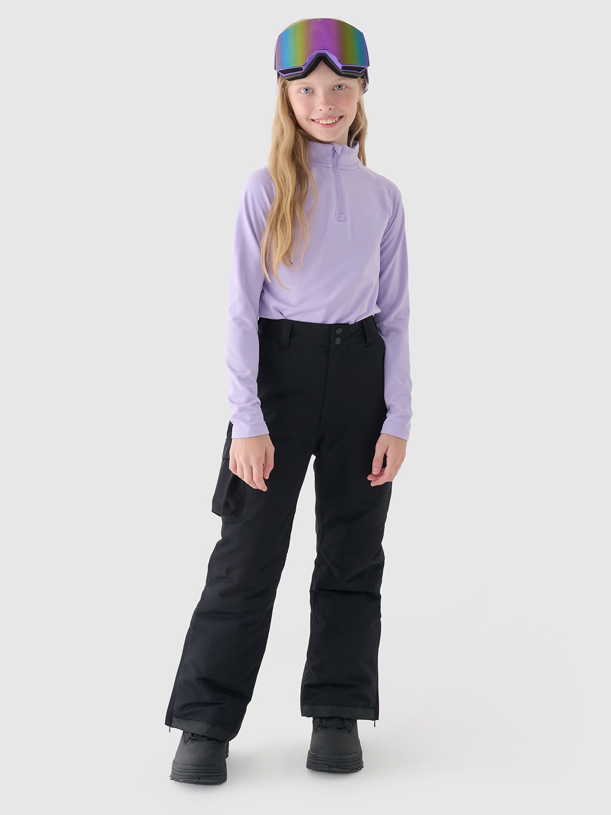 Slidinėjimo kelnės berniukams 10000 membrana - juodos