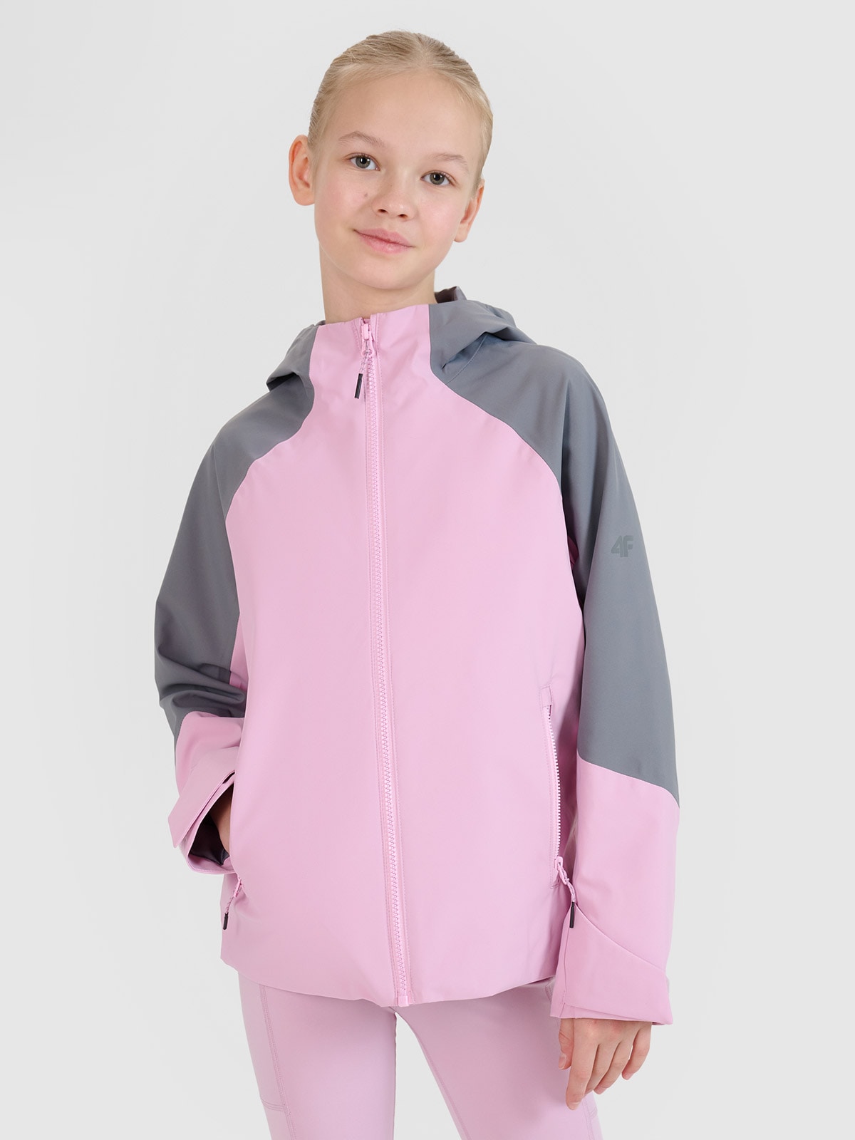 Žygio striukė mergaitėms 5000 membrana - rožinė