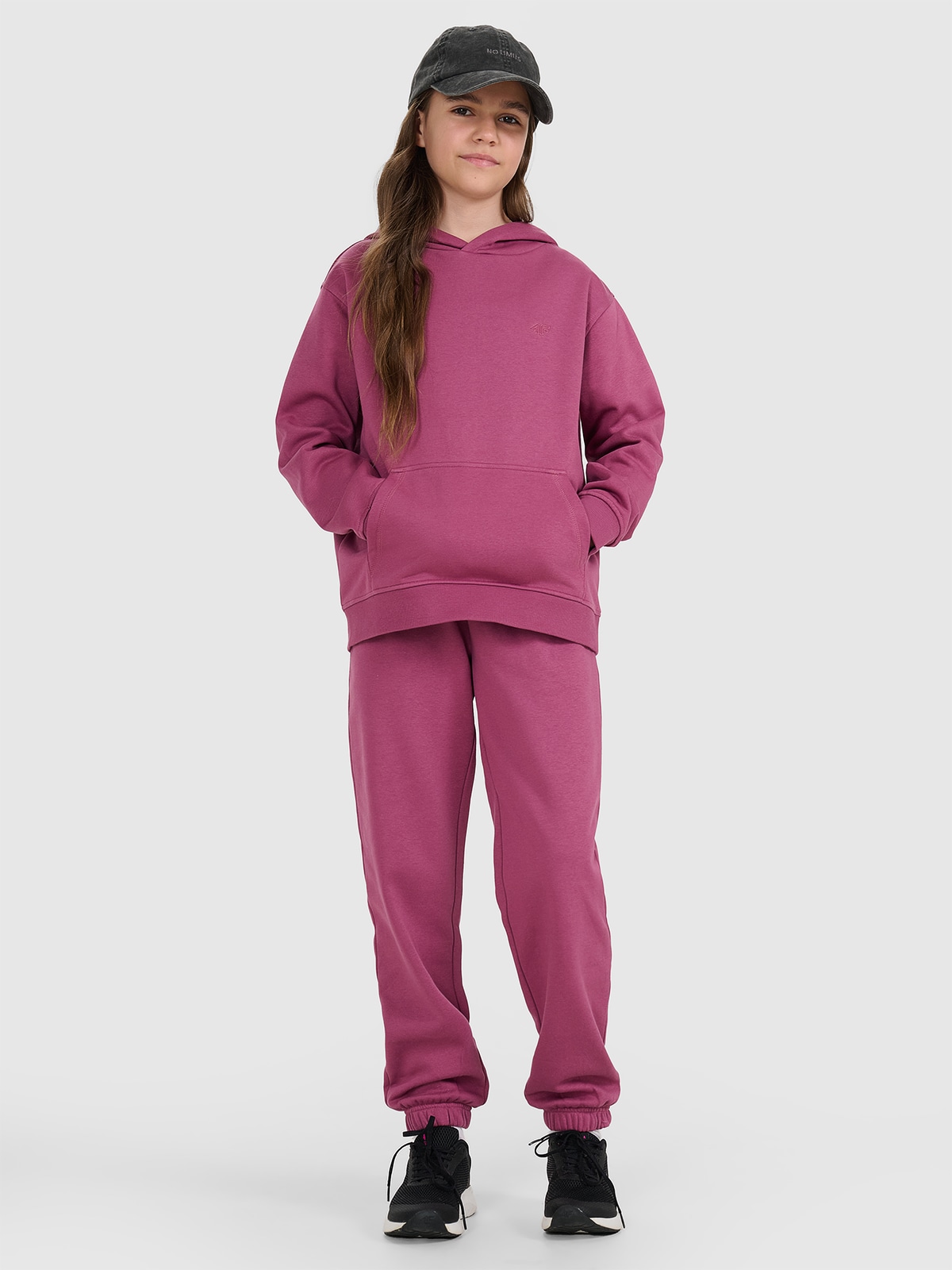 Sportinės jogger kelnės mergaitėms - violetinės