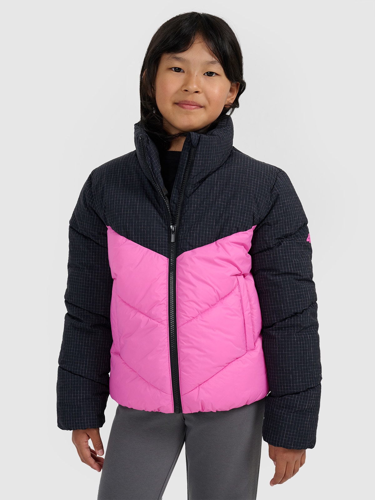 Striukė su sintetinių pūkų kamšalu mergaitėms - rožiniai