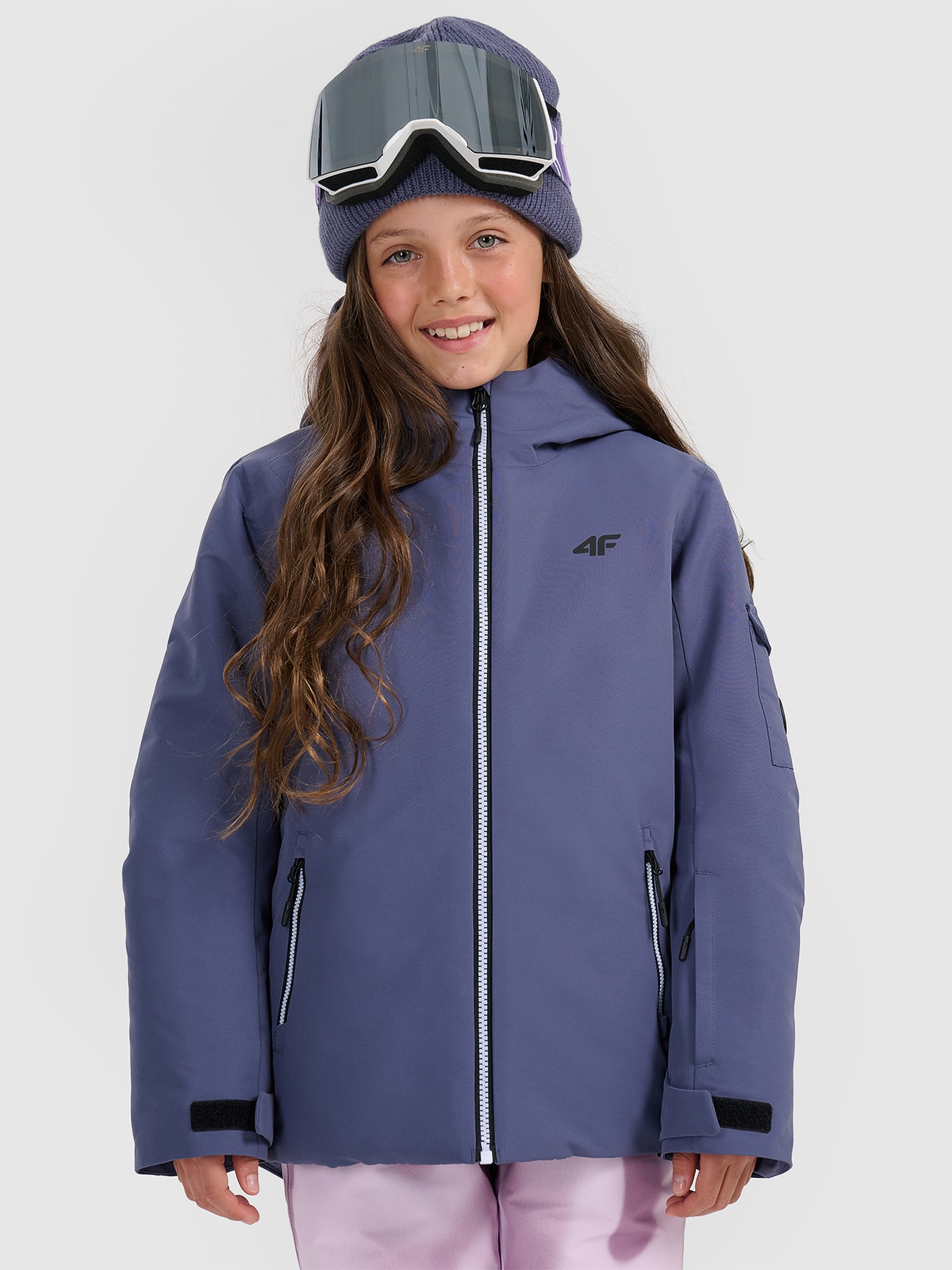 Snieglenčių striukė mergaitėms 8000 membrana - tamsiai mėlyna