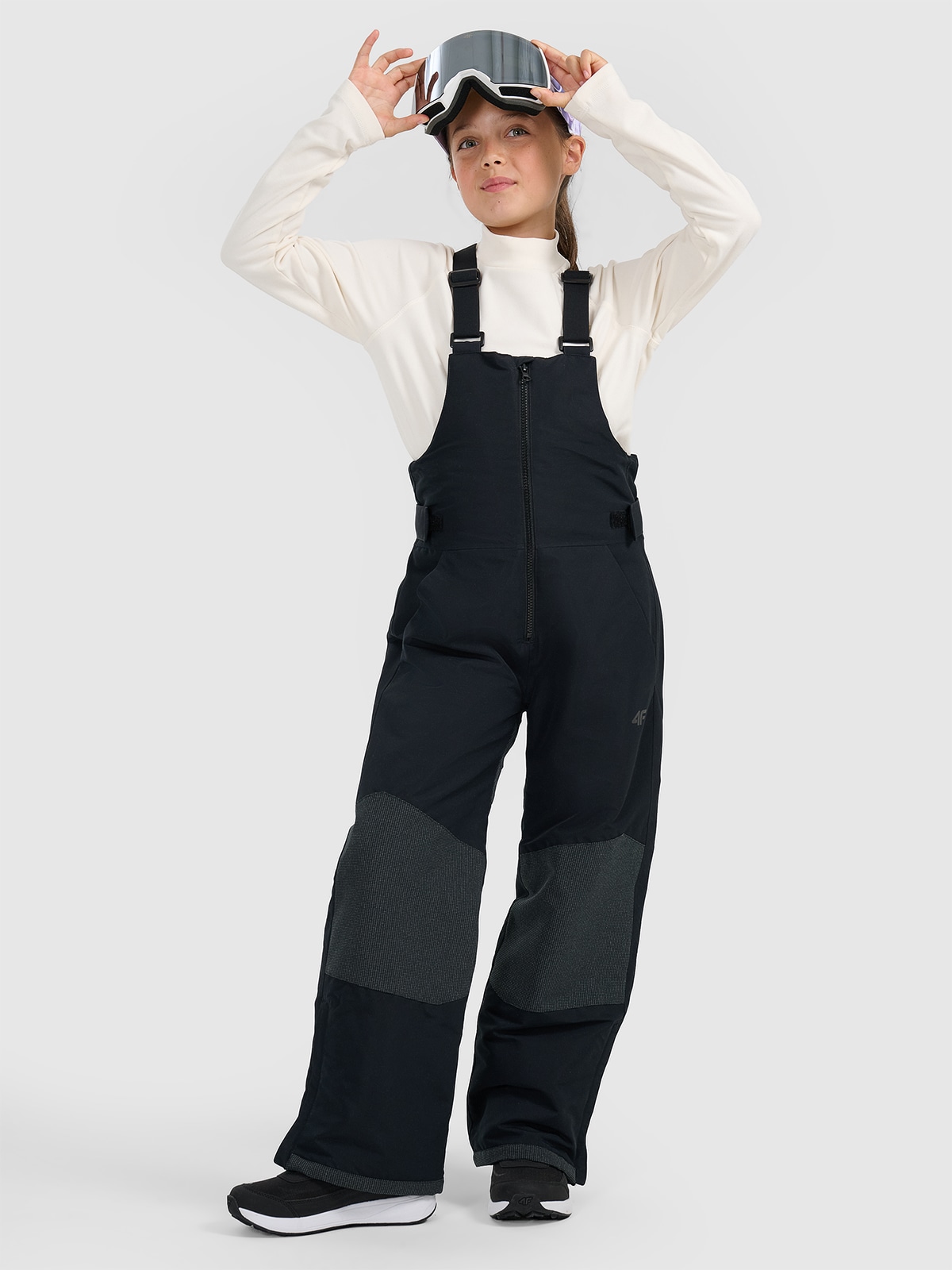 Snieglenčių kelnės mergaitėms 10000 membrana - juodos