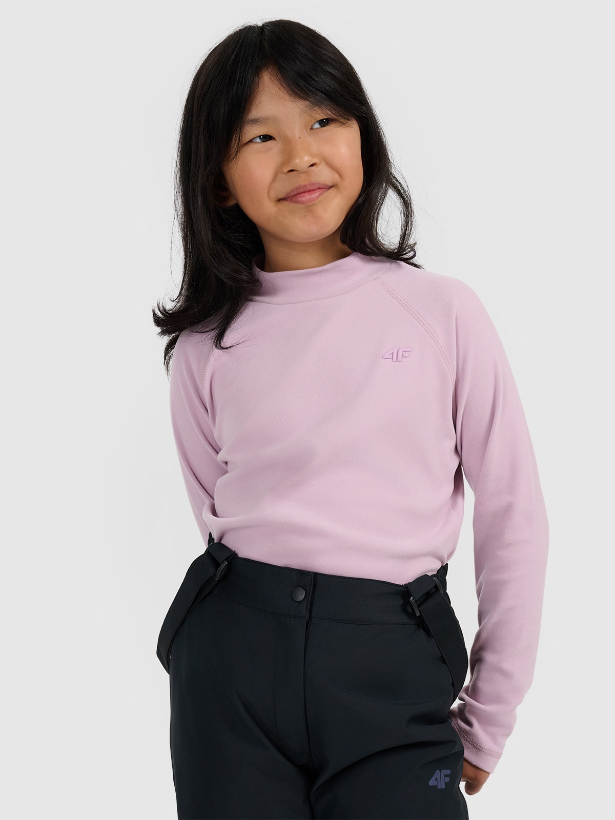 Vaikiškas termoaktyvus fliso apatinis trikotažas (viršus) - rožinis