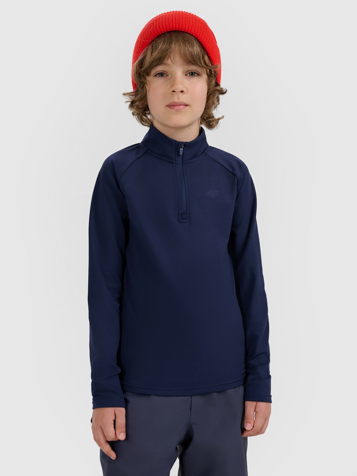 Vaikiškas termoaktyvus sukarštas apatinis trikotažas (viršus) - tamsiai mėlynas