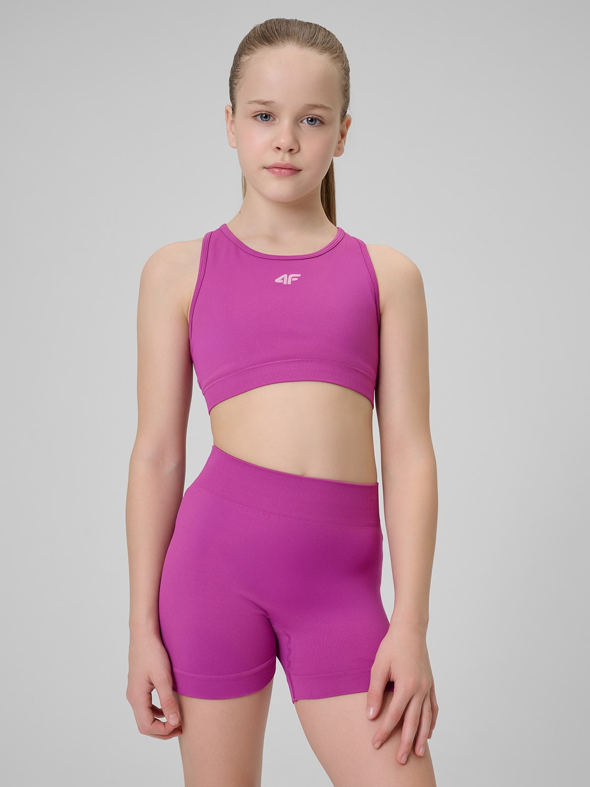 Sportinė greitai džiūstanti liemenėlė mergaitėms - rožinė