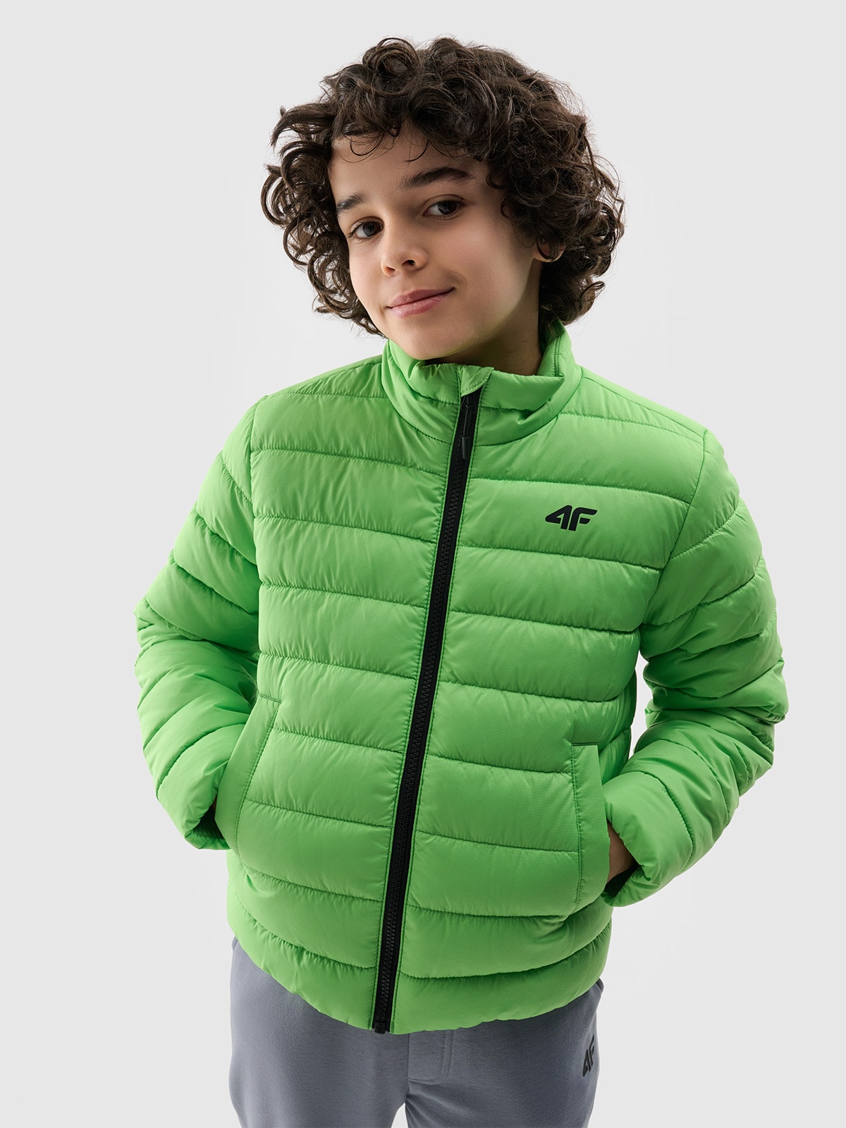 Striukė su sintetinių pūkų kamšalu berniukams - žalia