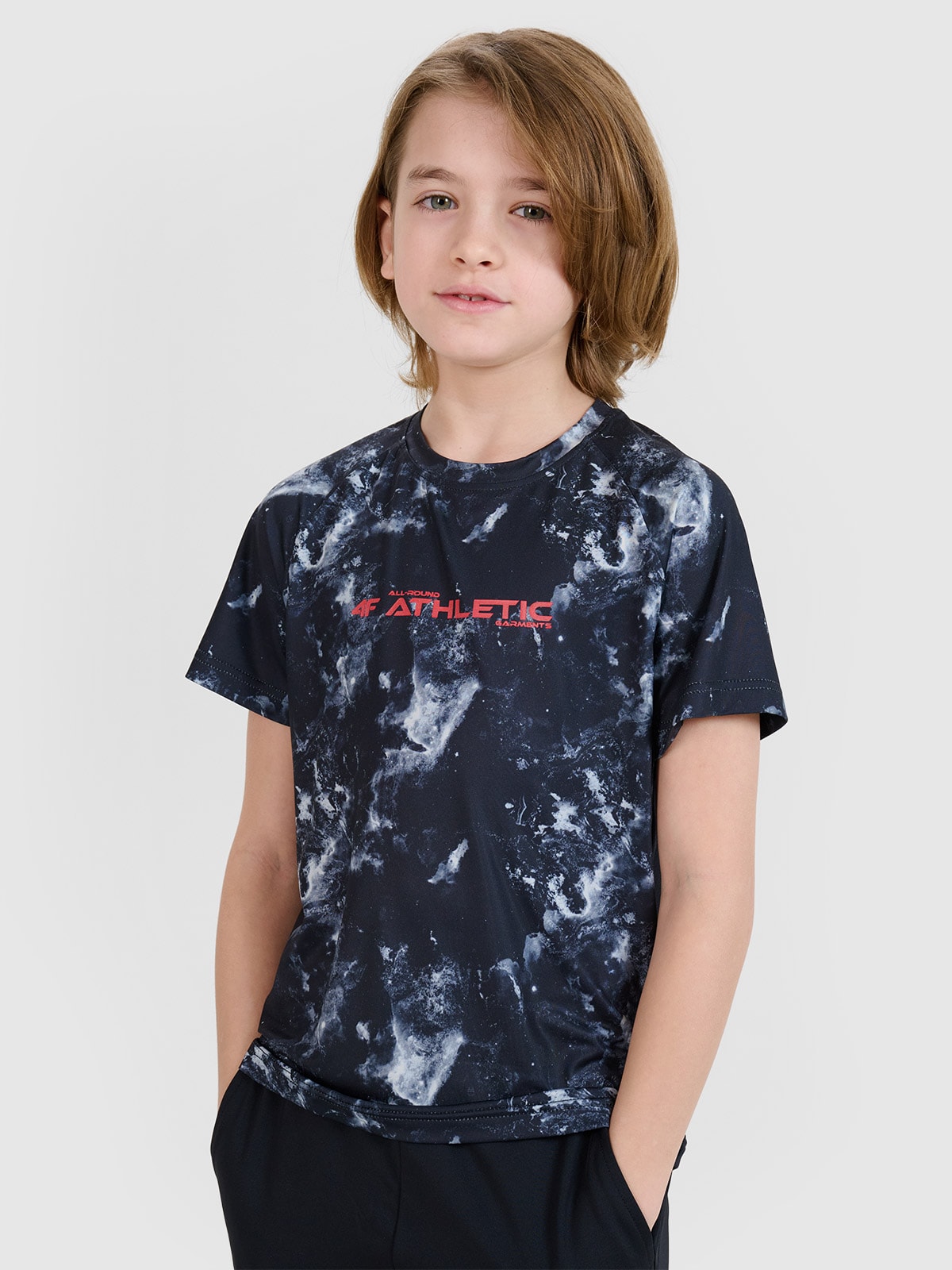 T-shirt sportiniai greitai džiūstantys marškinėliai berniukams - daugiaspalviai 