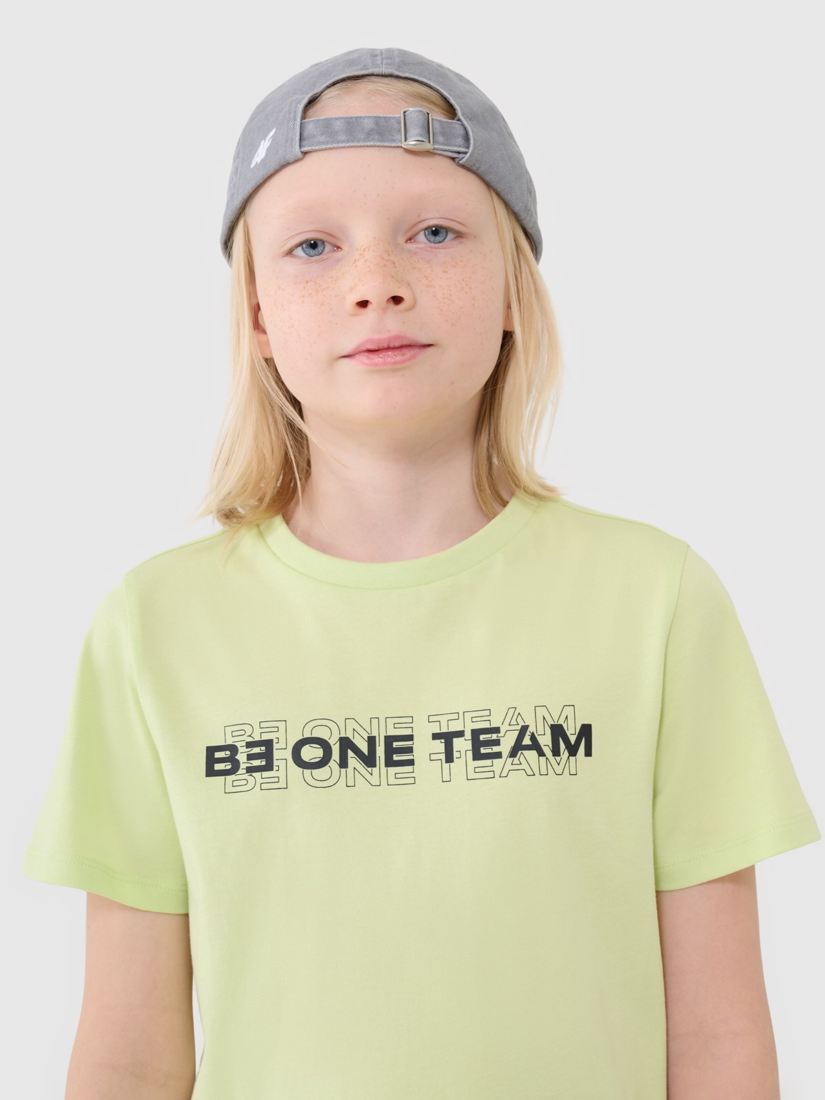 T-shirt marškinėliai su spaudu berniukams - žali