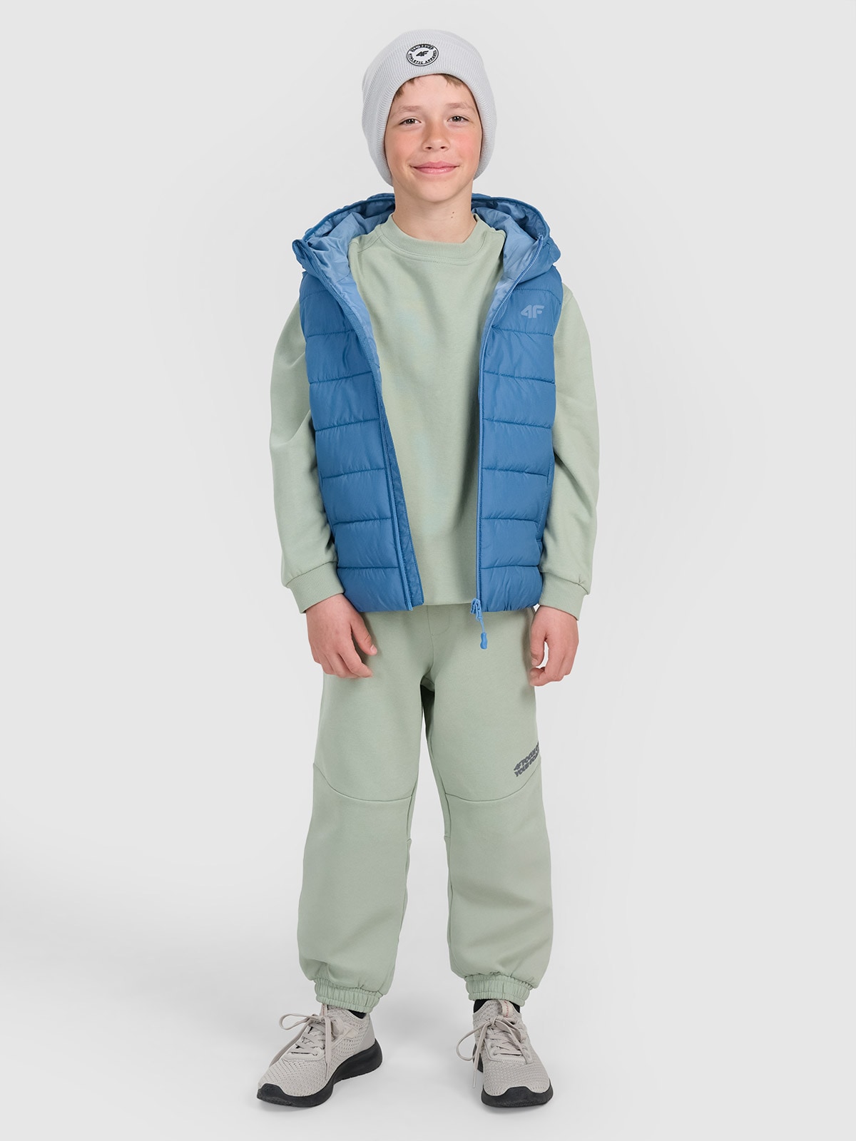 Sportinės jogger kelnės berniukams - alyvuogių spalvos