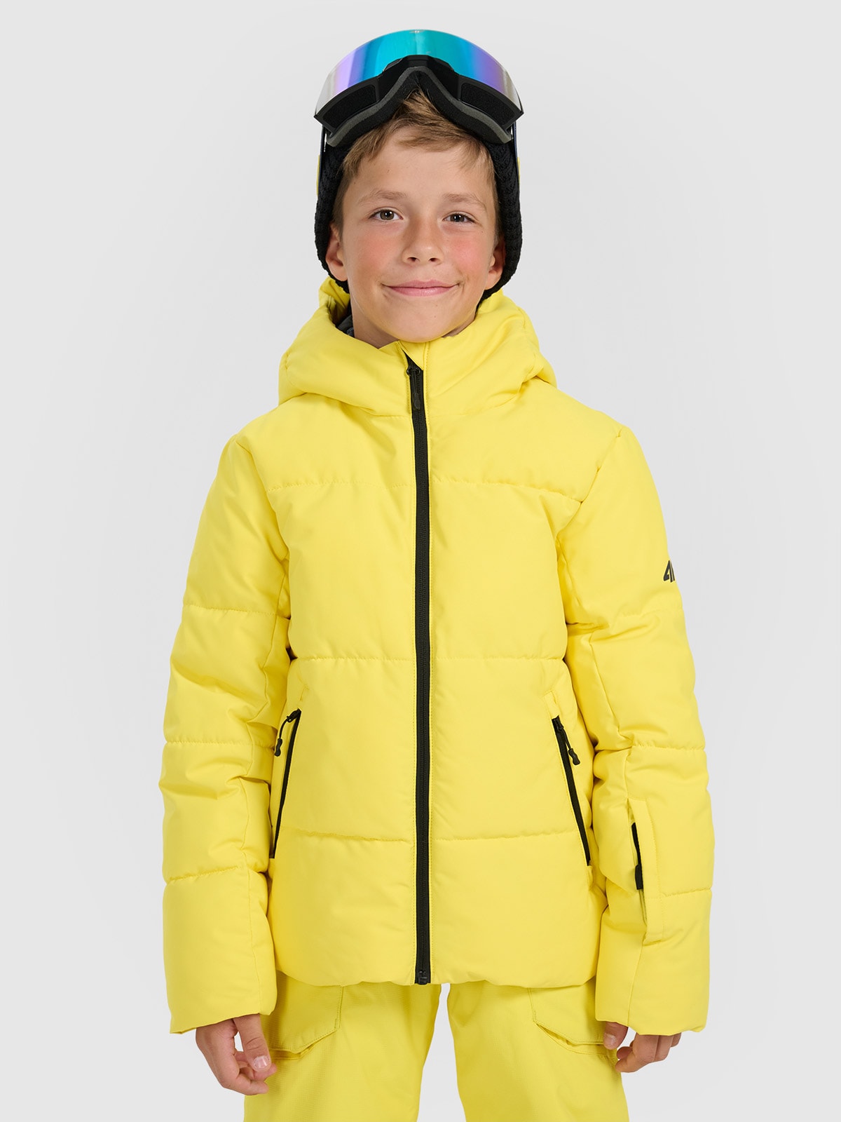 Slidinėjimo striukė berniukams 5000 membrana - geltona