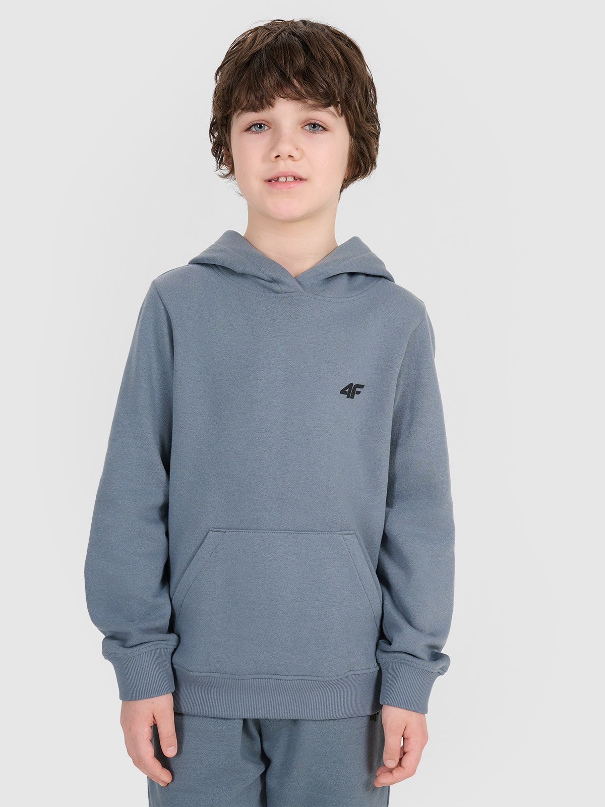 Sportinis neatsegamas, džemperis su gobtuvu berniukams - turkio spalvos