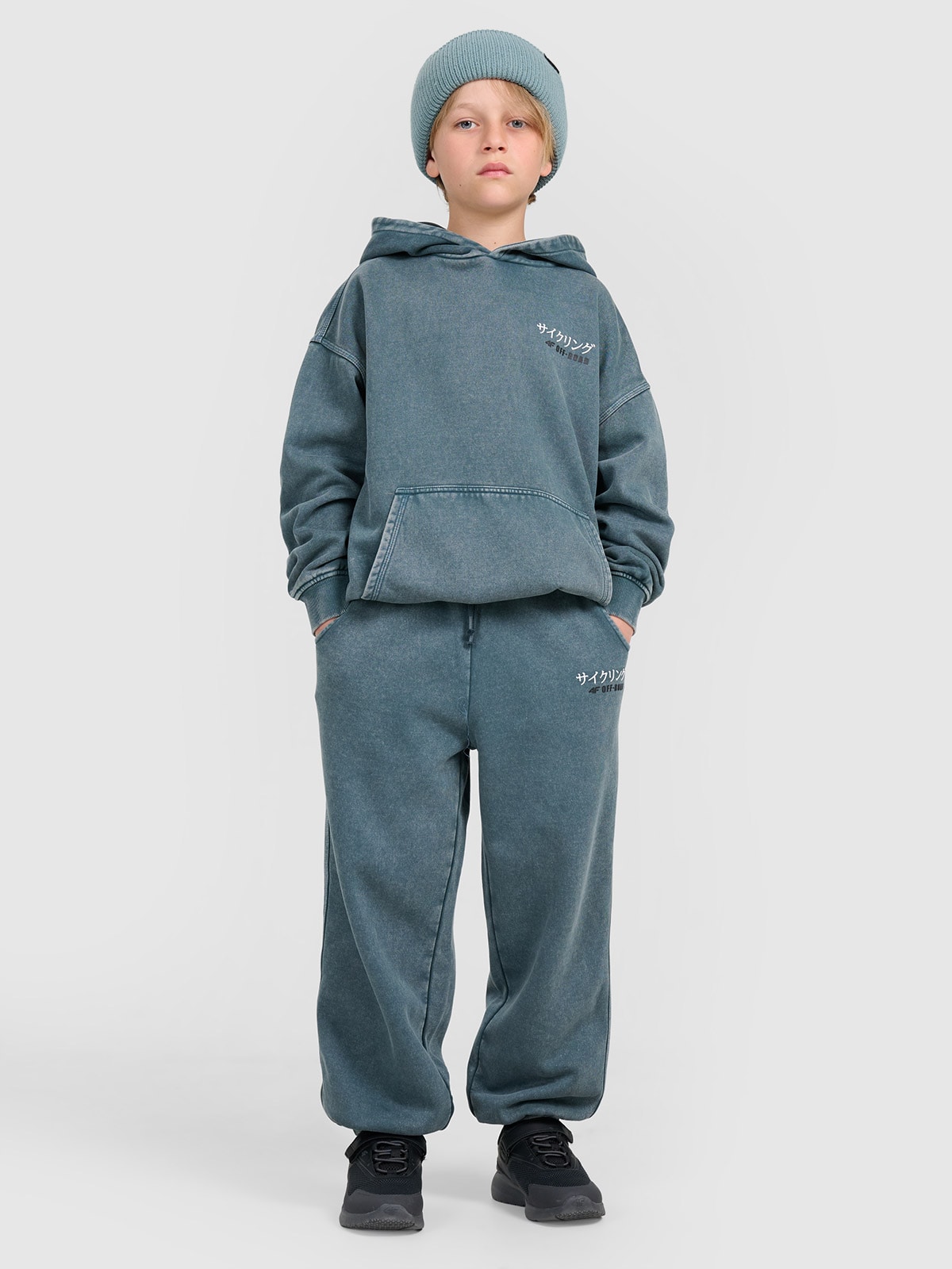 Sportinės jogger kelnės berniukams - turkio spalvos