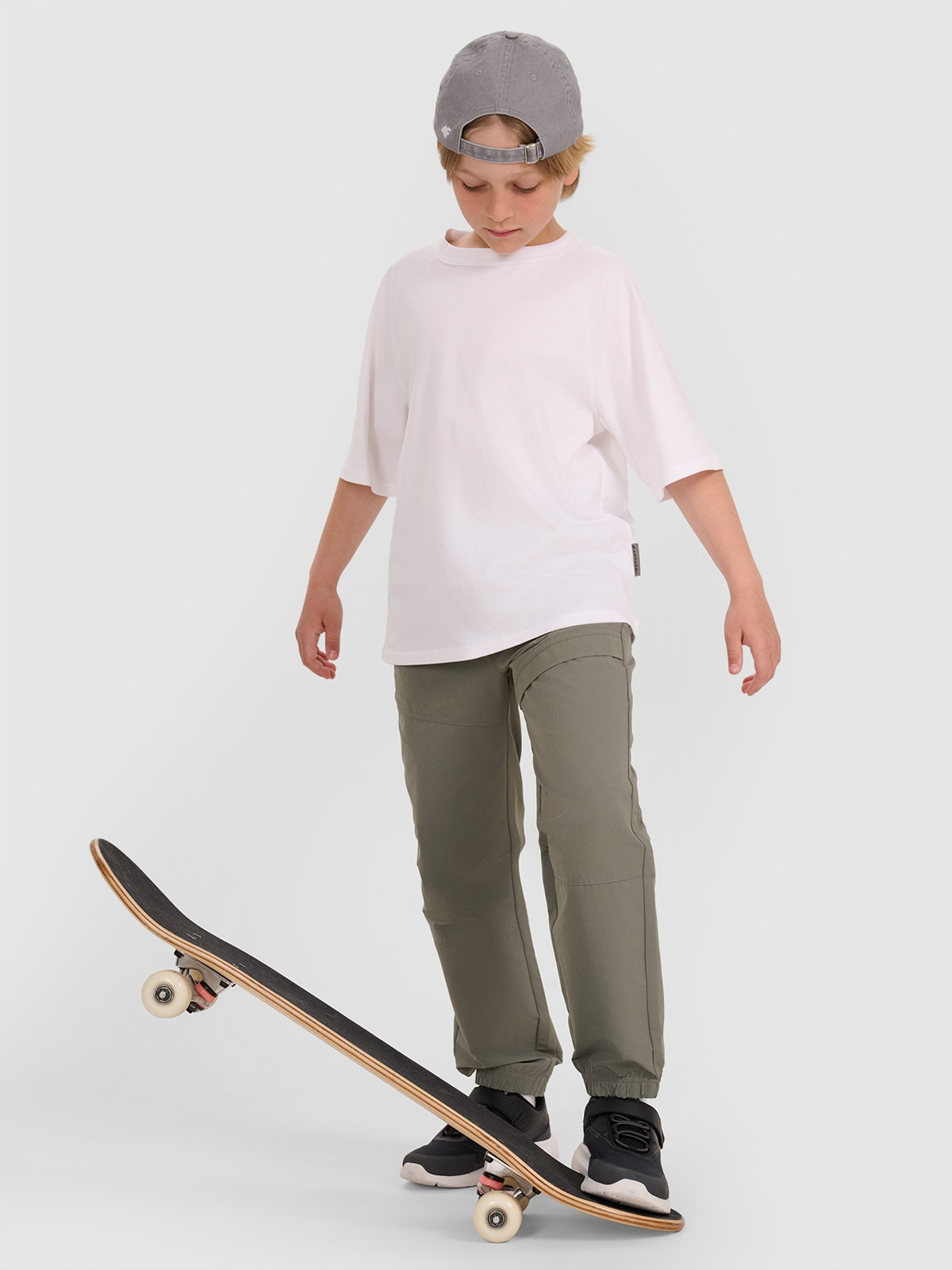 Casual jogger kelnės berniukams - pilkos