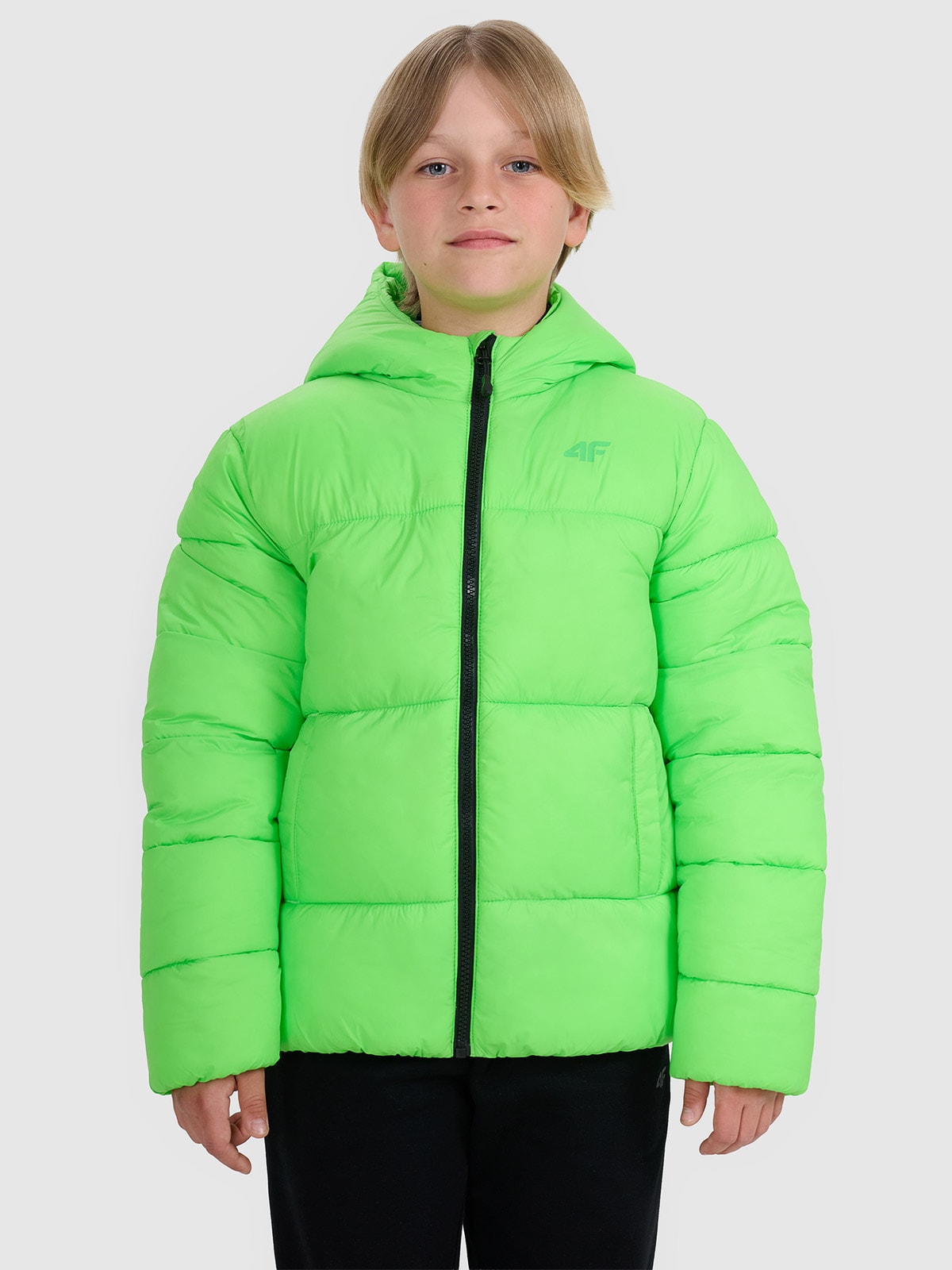 Striukė su sintetinių pūkų kamšalu berniukams - žalia