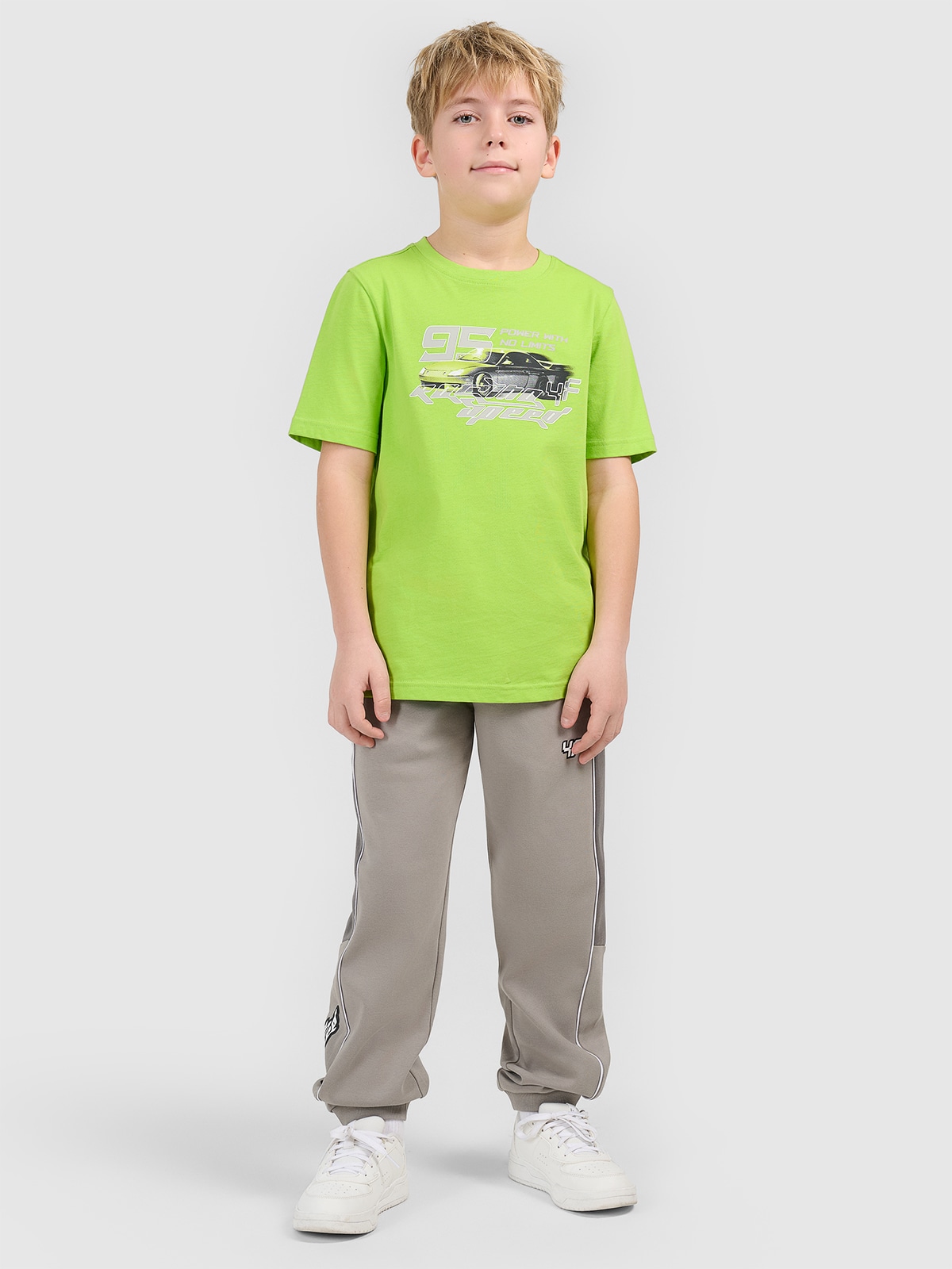 Sportinės jogger kelnės berniukams - pilkos