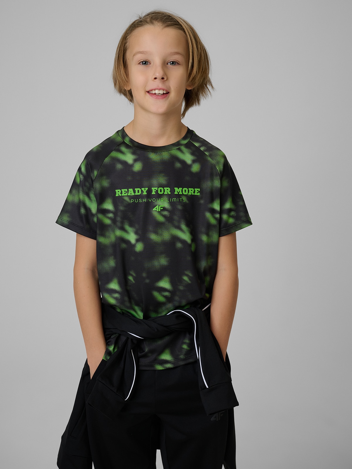 Sportiniai greitai džiūstantys marškinėliai berniukams - daugiaspalviai