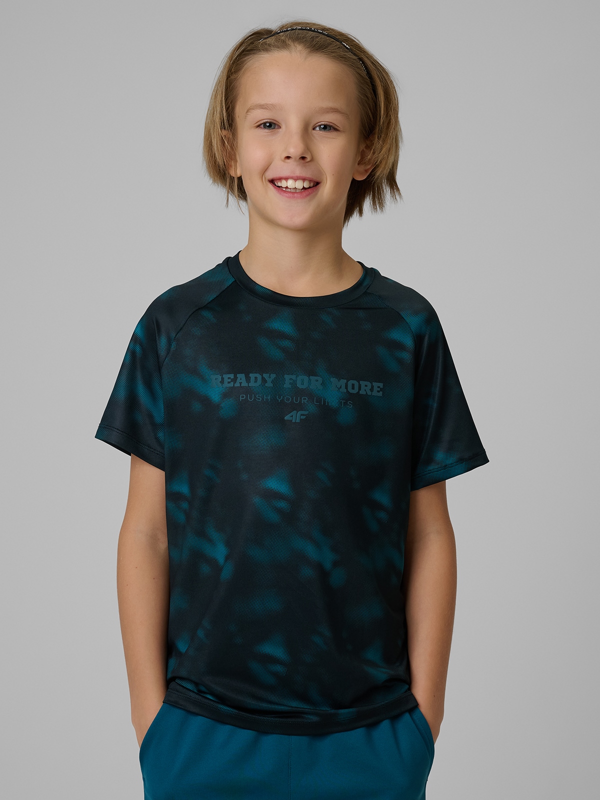 Sportiniai greitai džiūstantys marškinėliai berniukams - daugiaspalviai