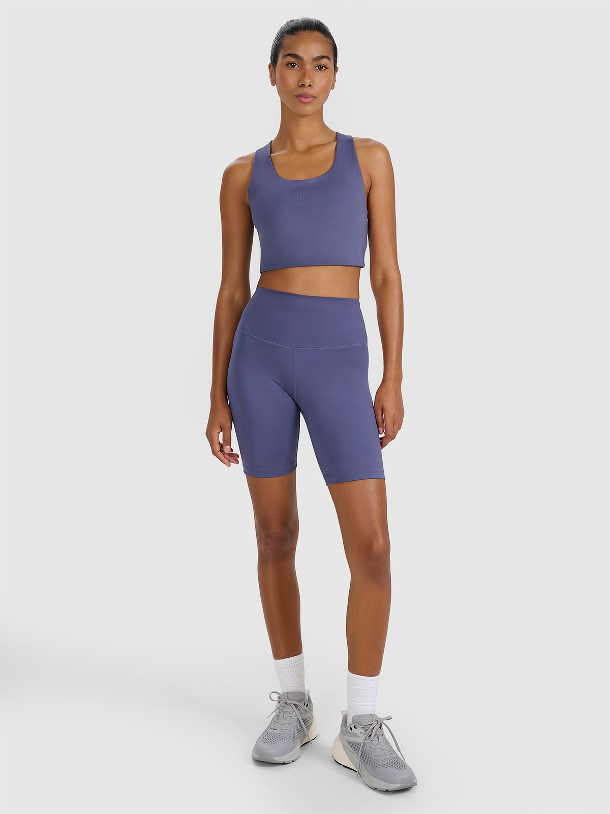 Moteriškos dviratininko treniruočių tamprės - tamsiai mėlynos