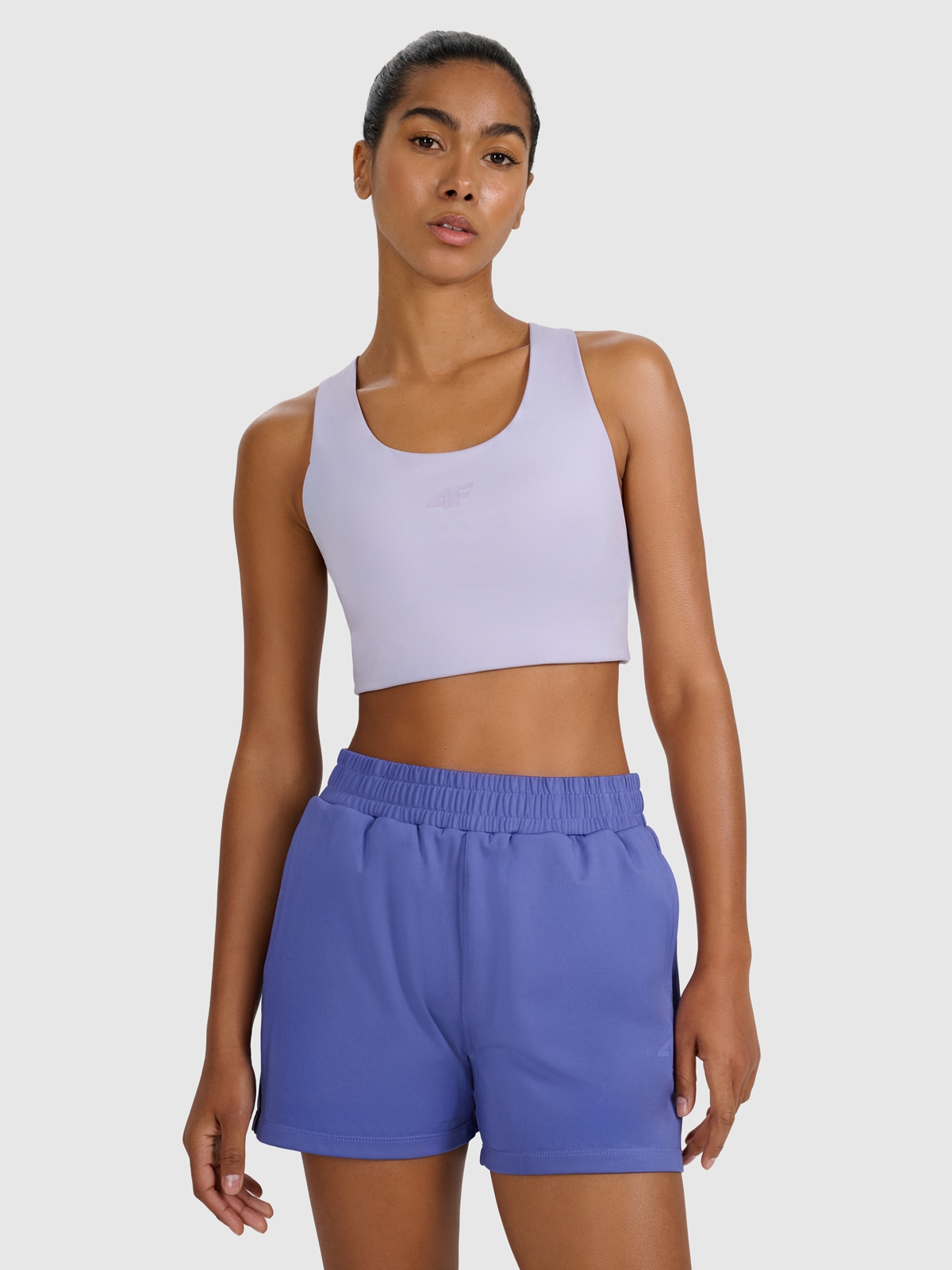 Treniruočių liemenėlė su maža parama - mėlyna