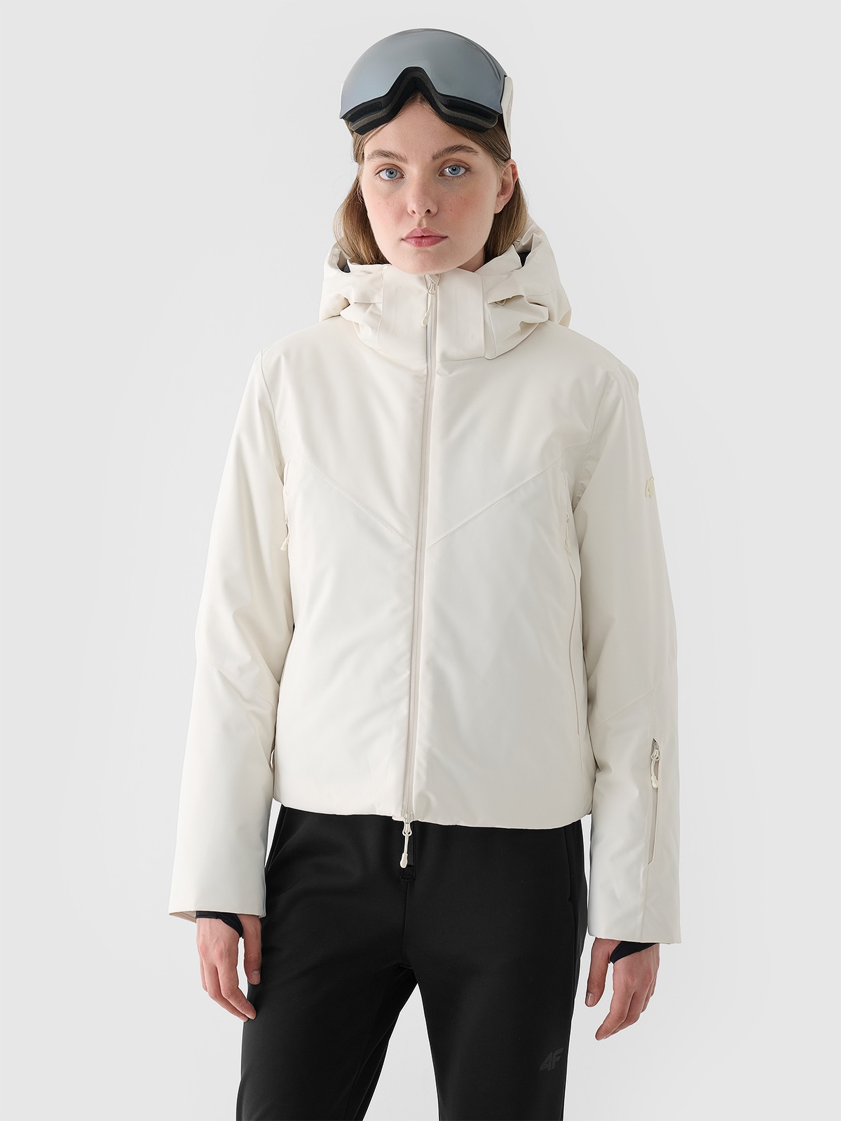 Moteriška slidinėjimo striukė Dermizax 20000 membrana - balta