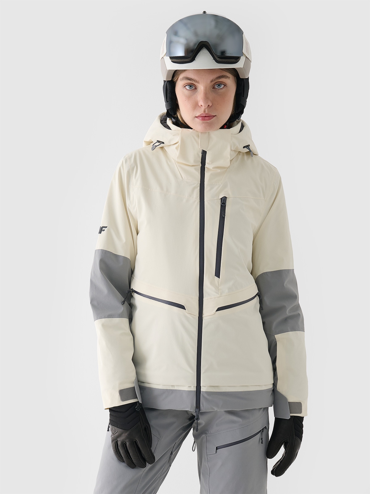 Moteriška slidinėjimo striukė 15000 membrana - balta