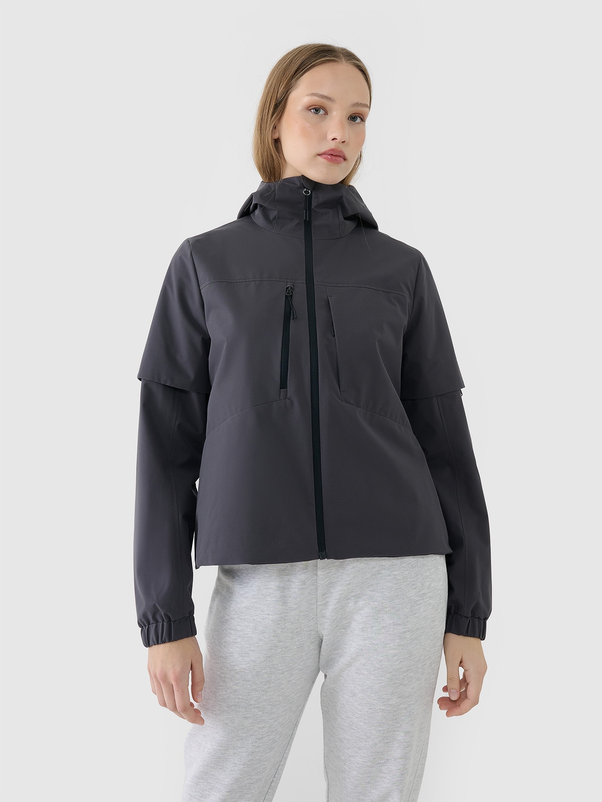 Moteriška pereinamojo laikotarpio striukė 5000 membrana - pilka