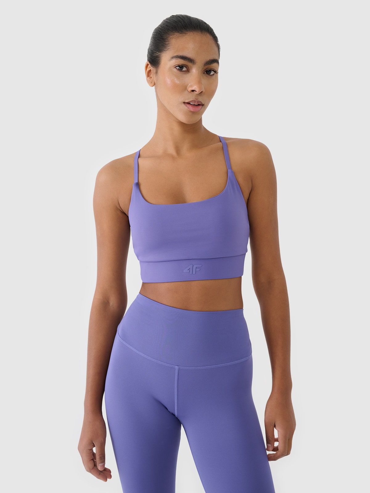 Treniruočių liemenėlė užtikrinanti mažą paramą - tamsiai mėlyna