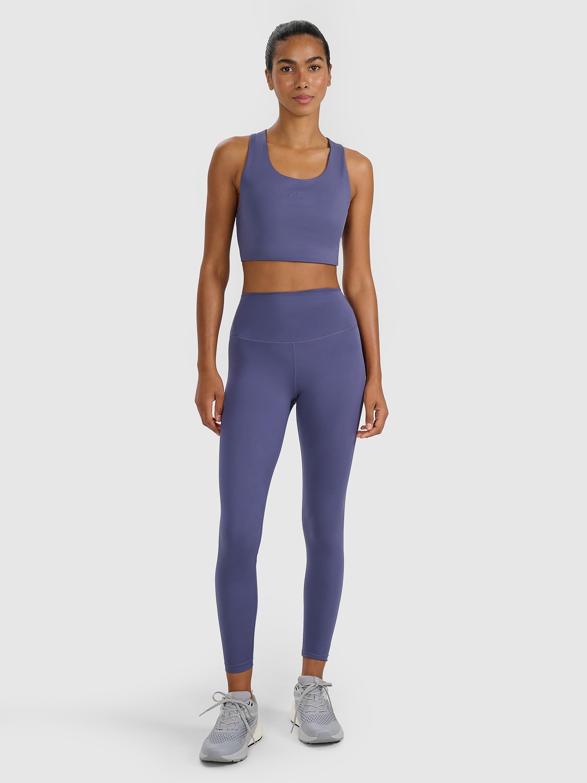 Moteriškos greitai džiūstančios treniruočių tamprės - tamsiai mėlynos