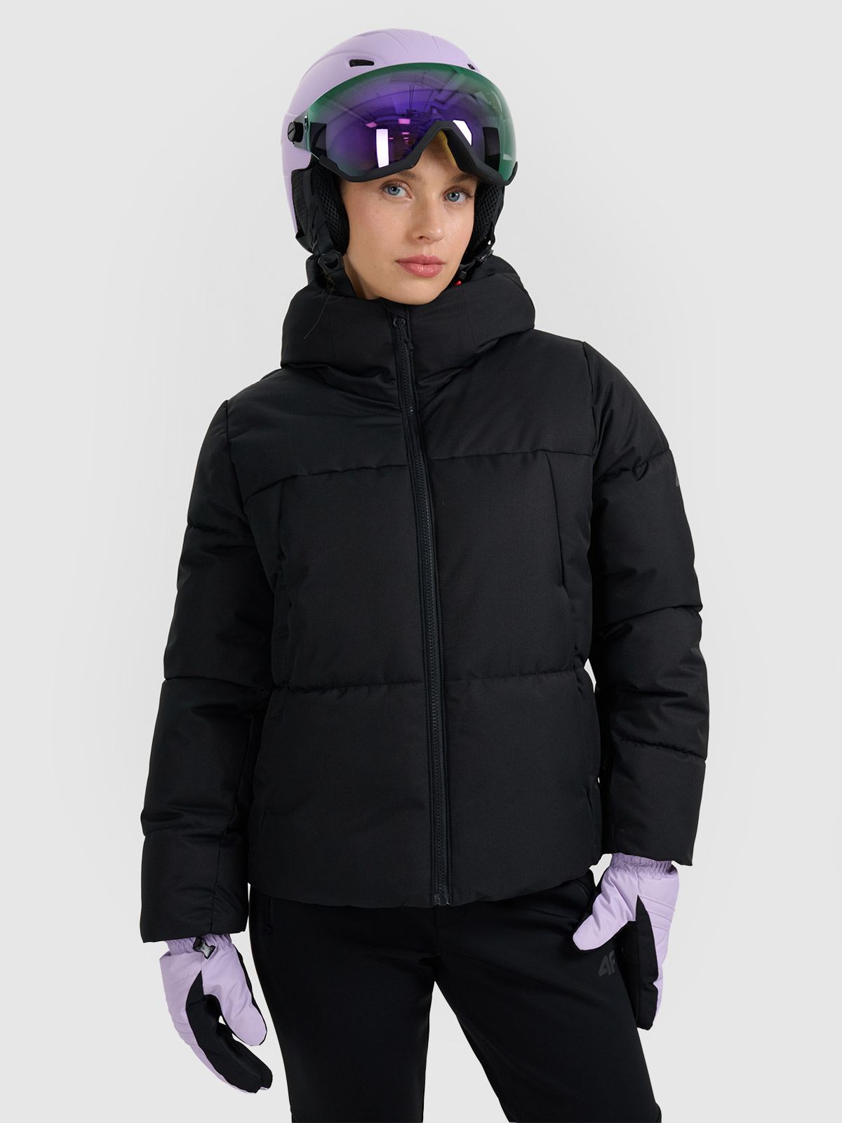 Moteriška slidinėjimo striukė 5000 membrana - juoda