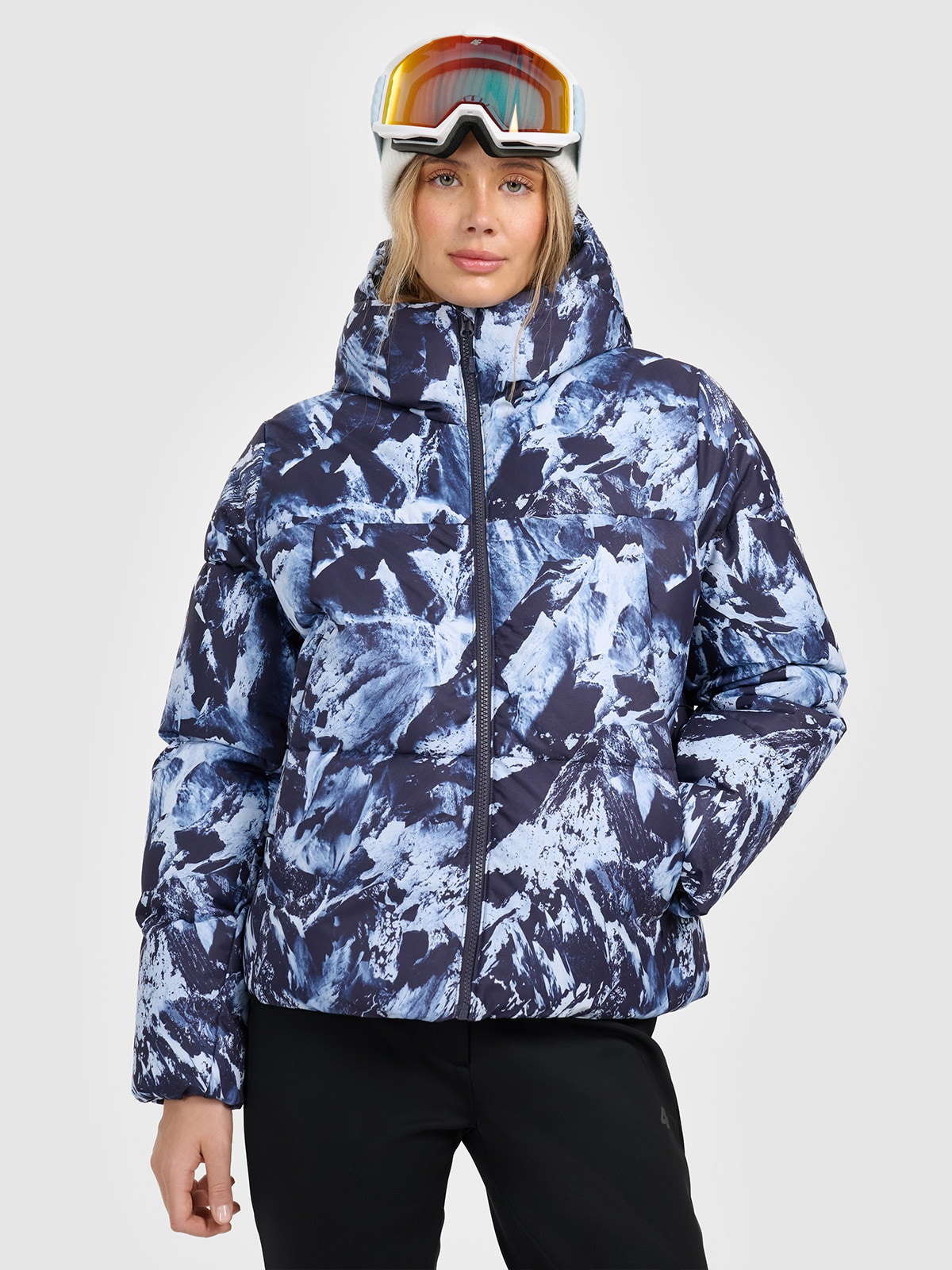 Moteriška slidinėjimo striukė 5000 membrana - daugiaspalvė