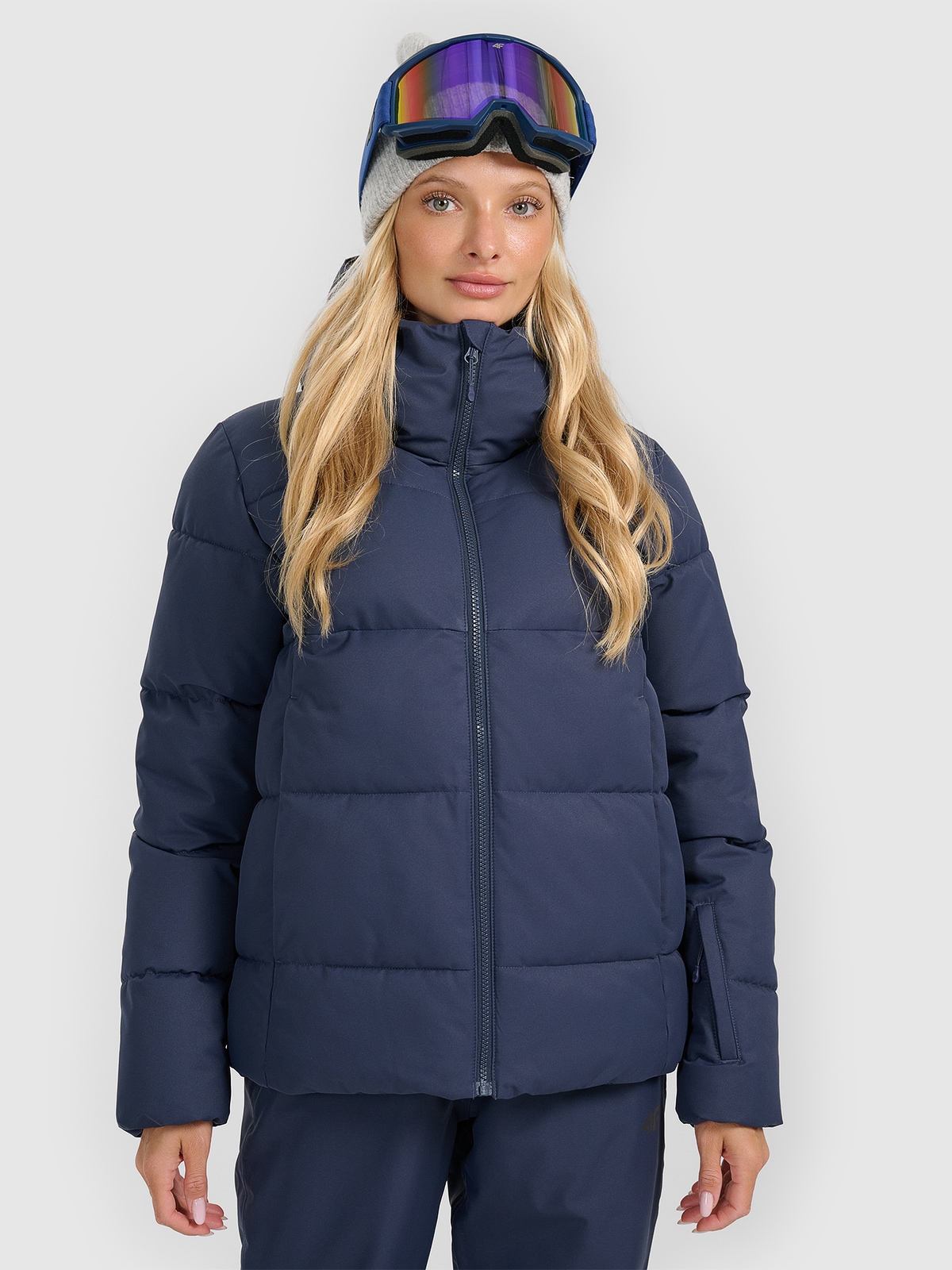 Moteriška slidinėjimo striukė 5000 membrana - tamsiai mėlyna