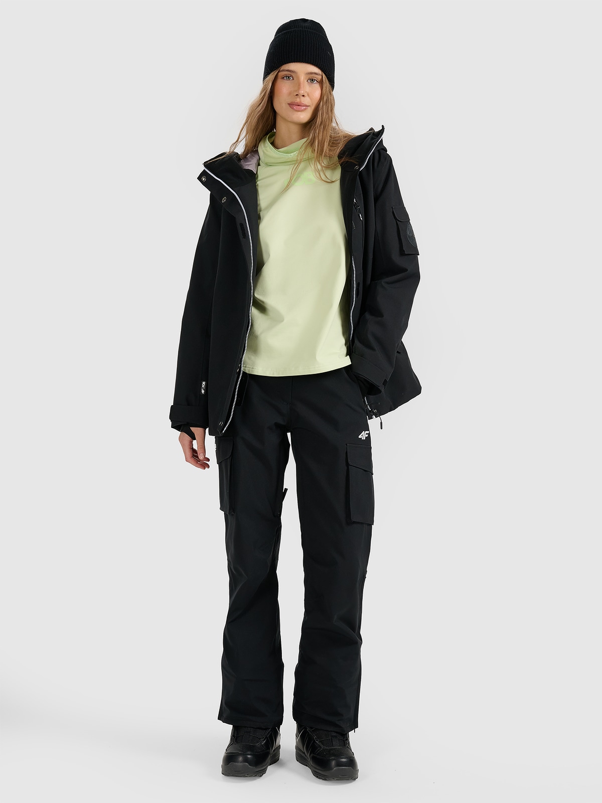 Moteriškos snieglenčių kelnės 15000 membrana - juodos