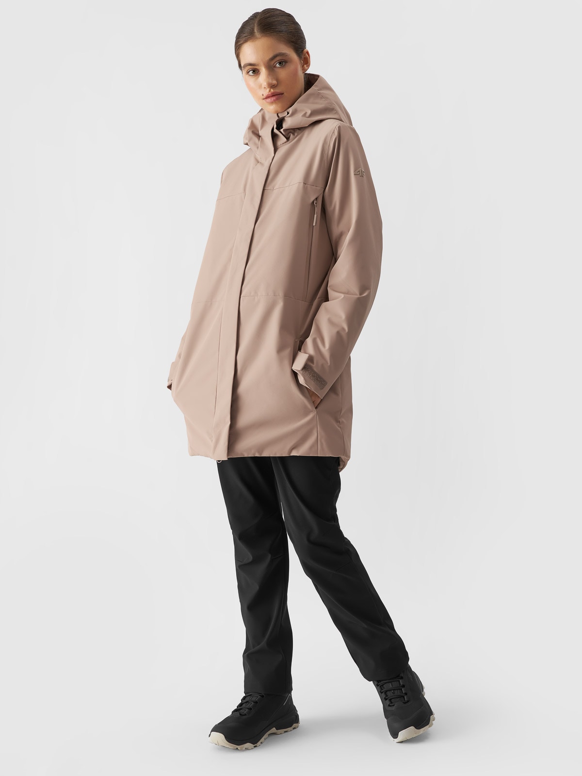 Moteriška parka pereinamojo laikotarpio  striukė 8000 membrana - ruda