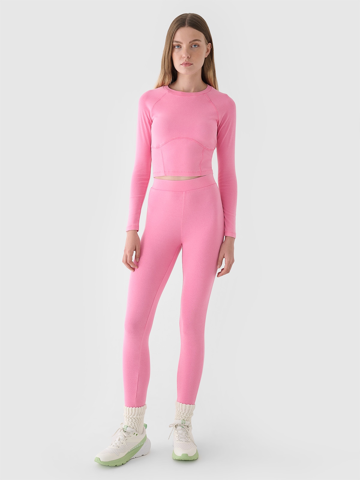 Moteriškos trikotažinės tamprės - rožinės