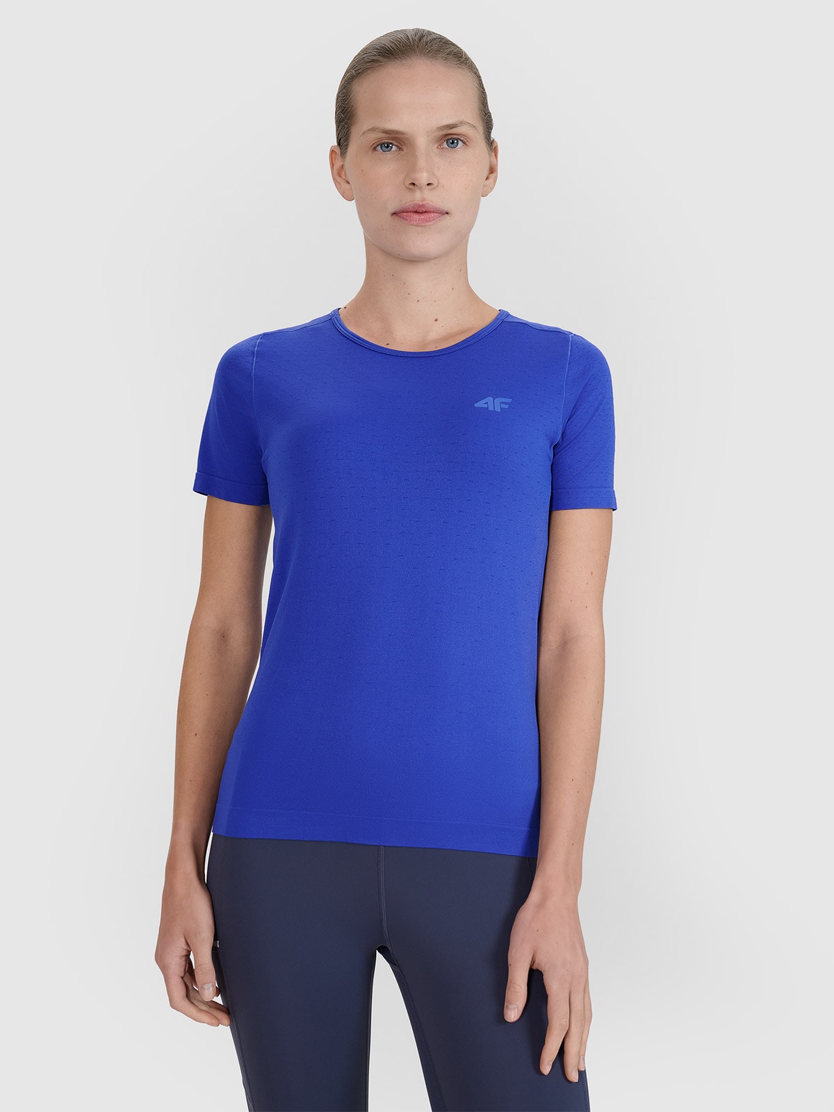 Moteriški regular bėgimo lauke marškinėliai - mėlyni