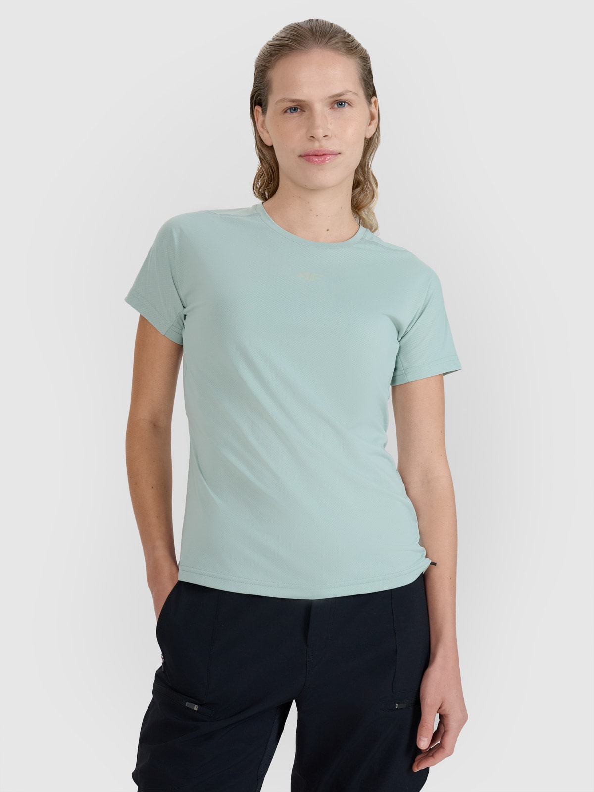 Moteriški dviračių marškinėliai - turkio spalvos