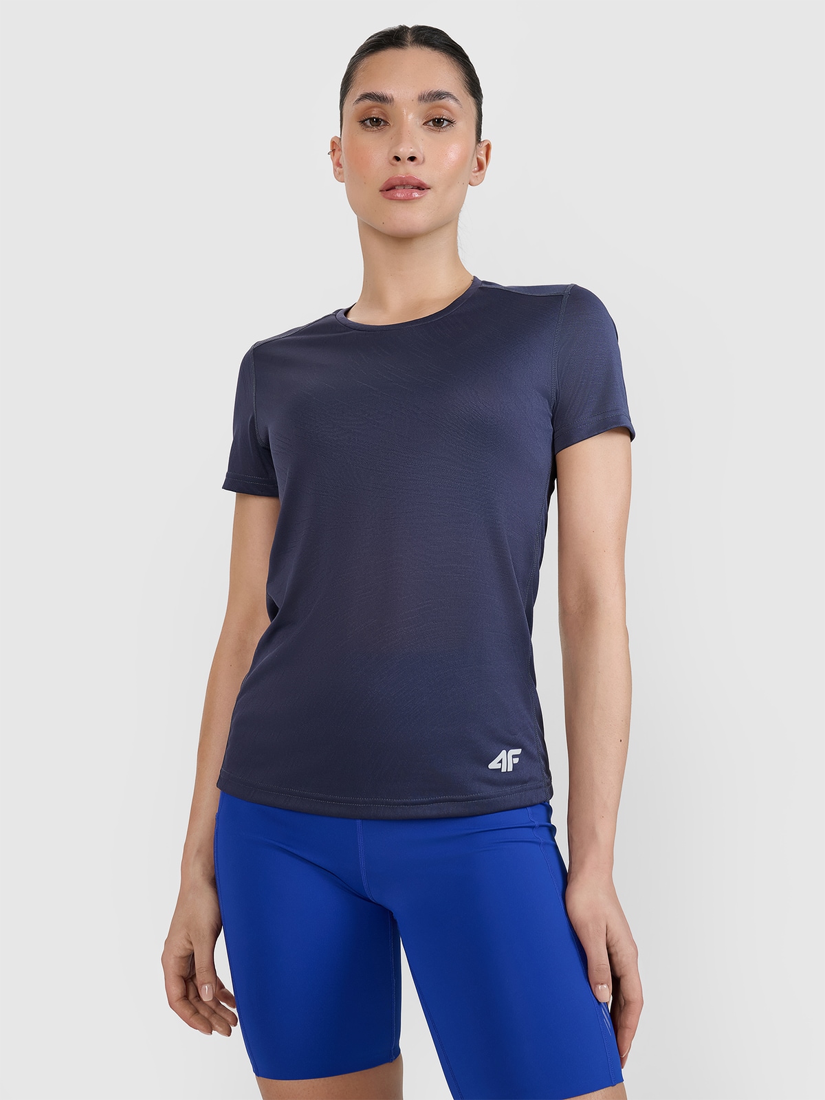 Moteriški regular bėgimo marškinėliai - pilki