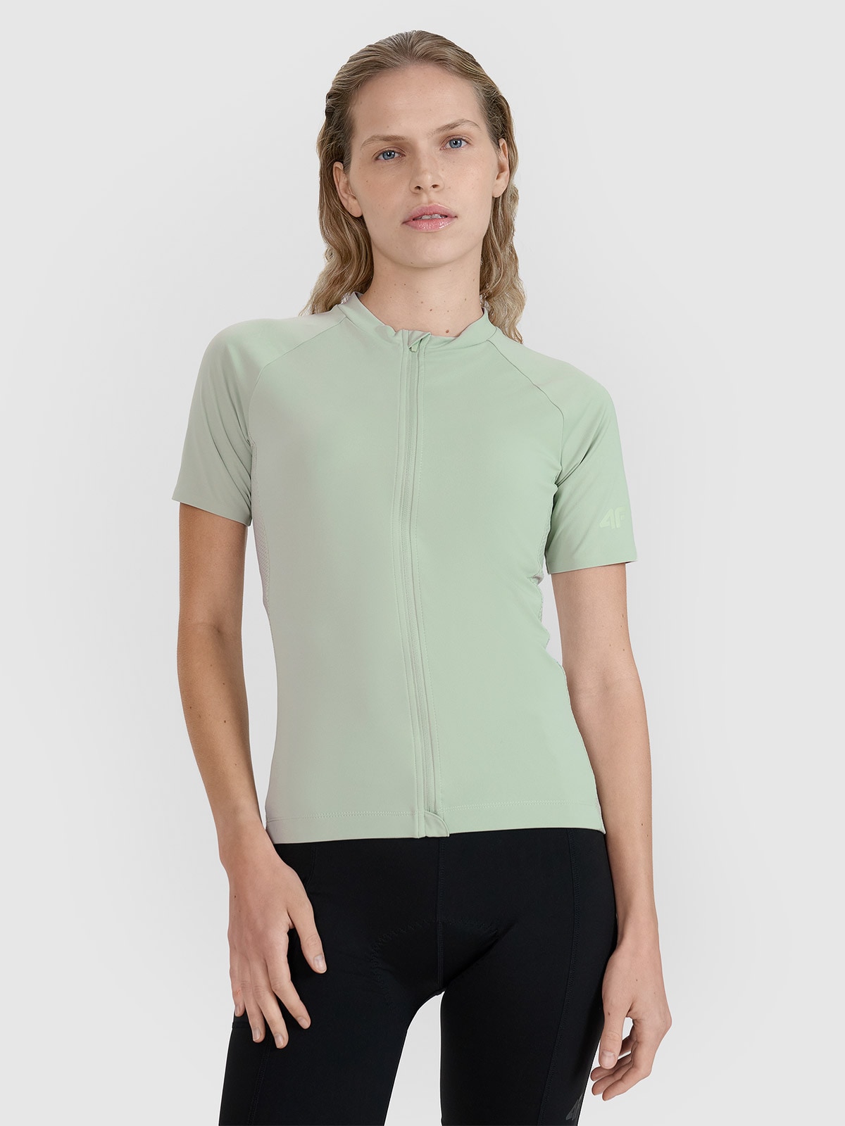 Moteriški dviračių marškinėliai - turkio spalvos